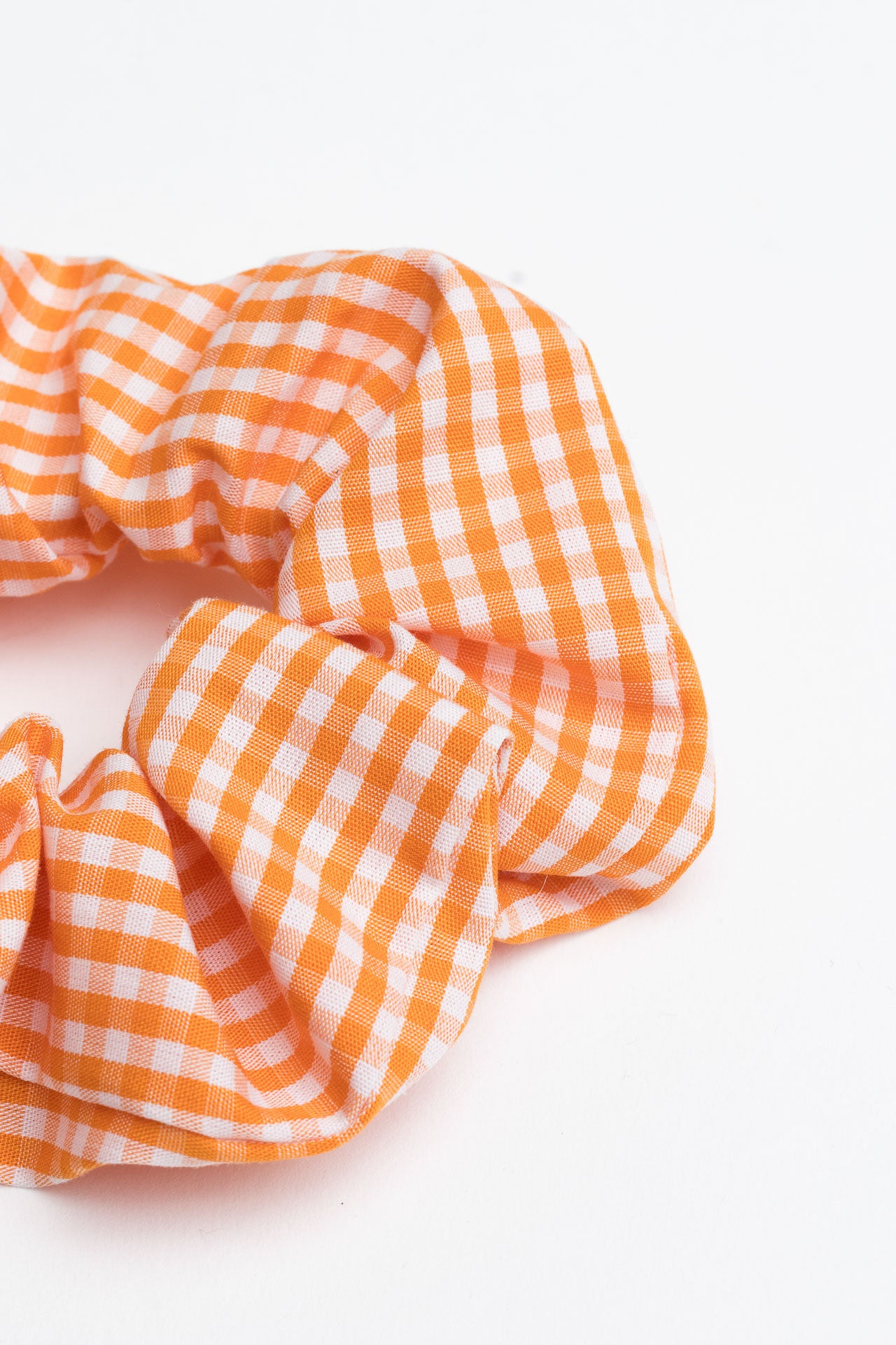 scrunchie - MEDINA cotton - checked orange