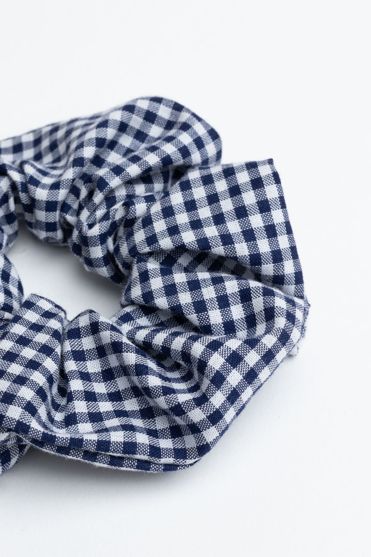 scrunchie - MEDINA cotton - checked marine