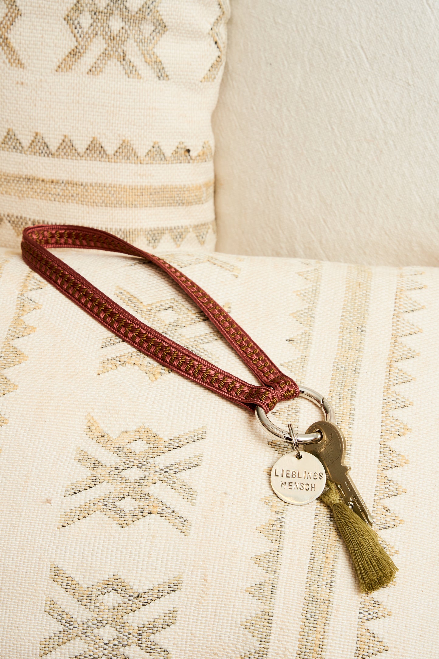 keychain band - ZAHRA mini - rosewood