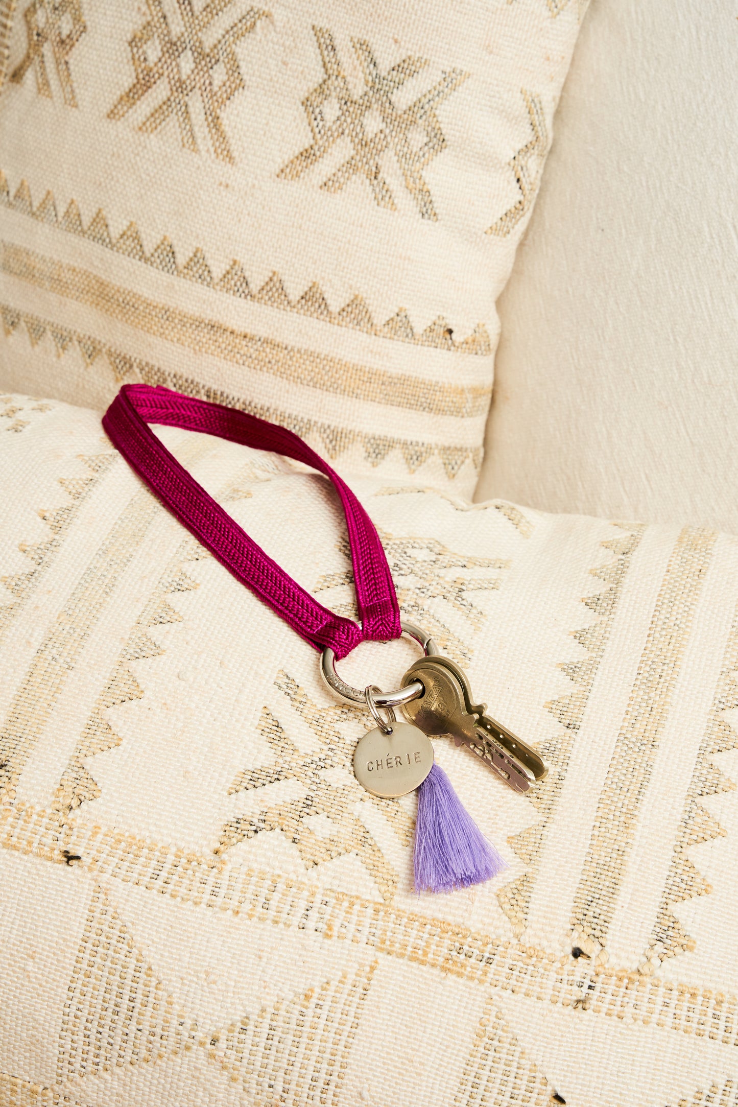 keychain band - ZAHRA mini - fuchsia