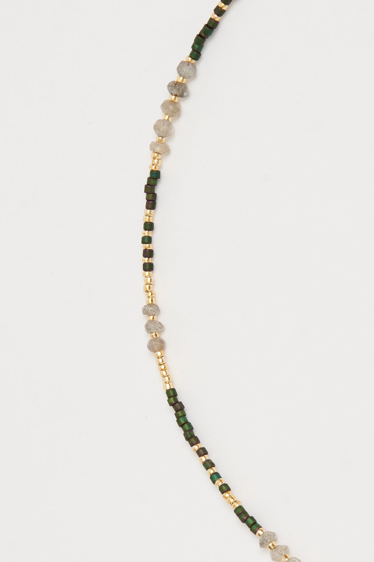necklace - DINA labradorite - emerald