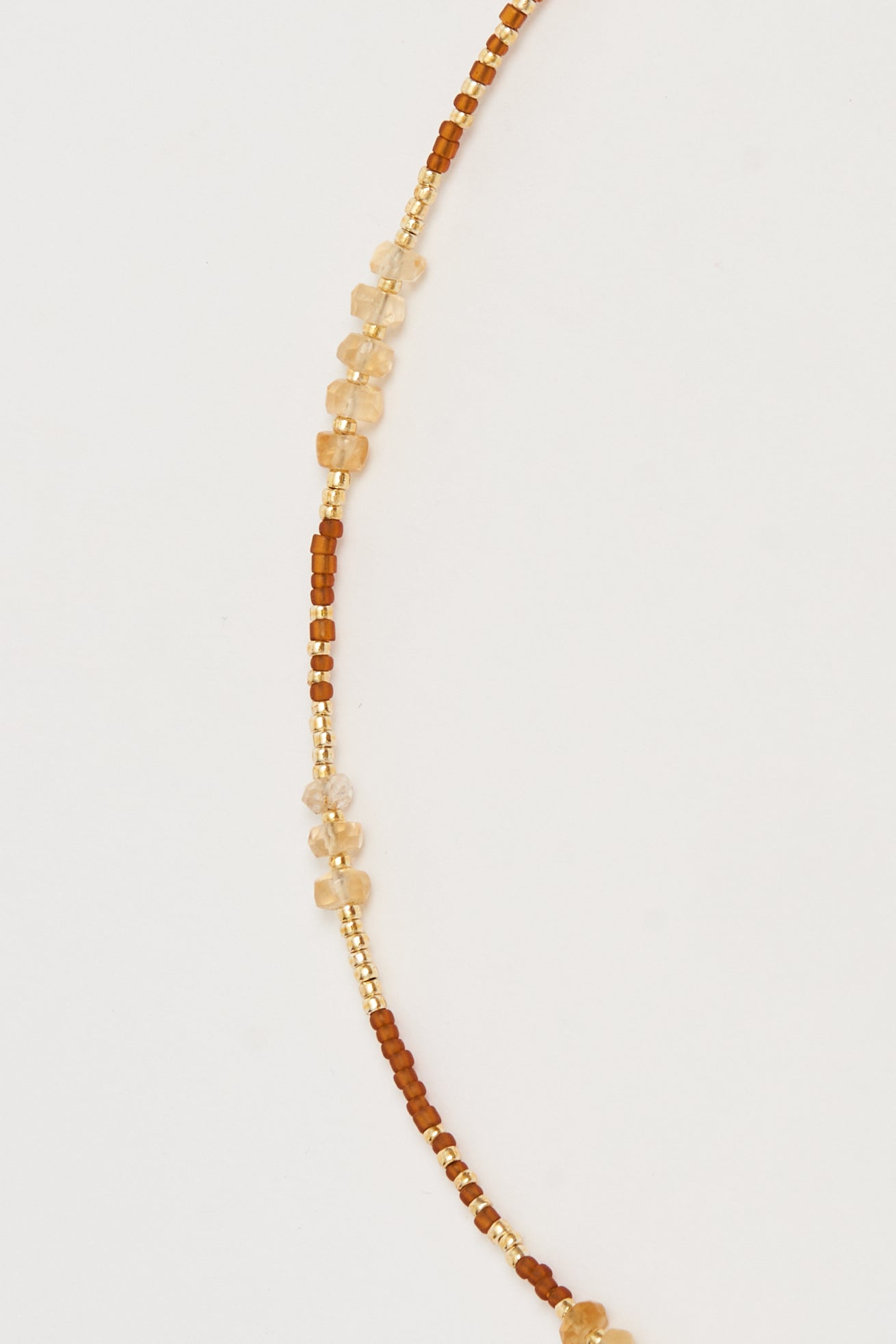 necklace - DINA citrin - amber