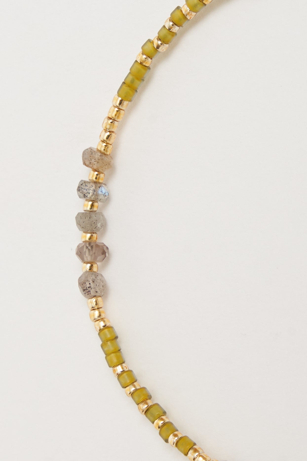 bracelet - DINA labradorite - lime green