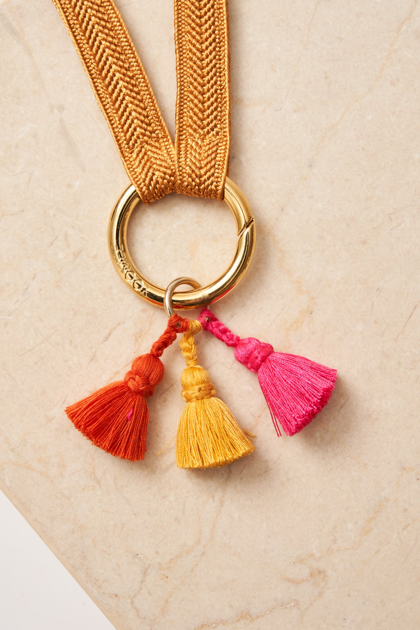 tassel trio - SHOUSHA - yellow, orange, pink