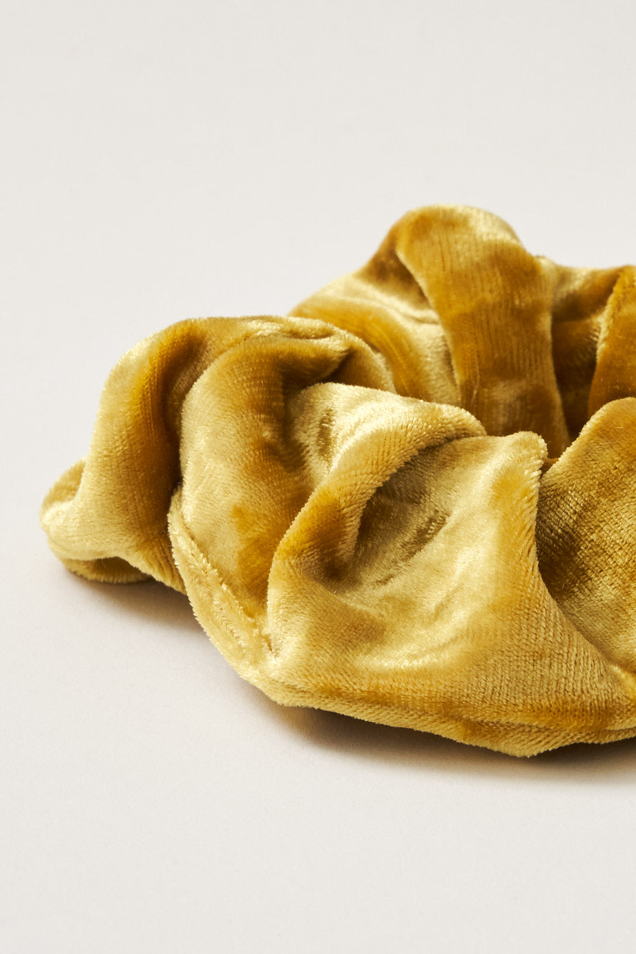 scrunchie - MEDINA velvet - yellow