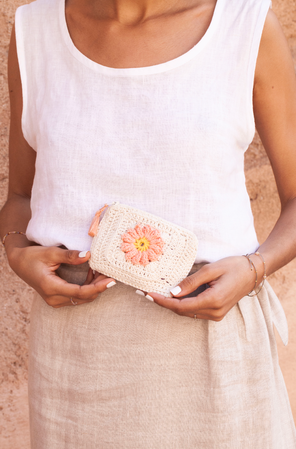 WARDA wallet - peach - sale