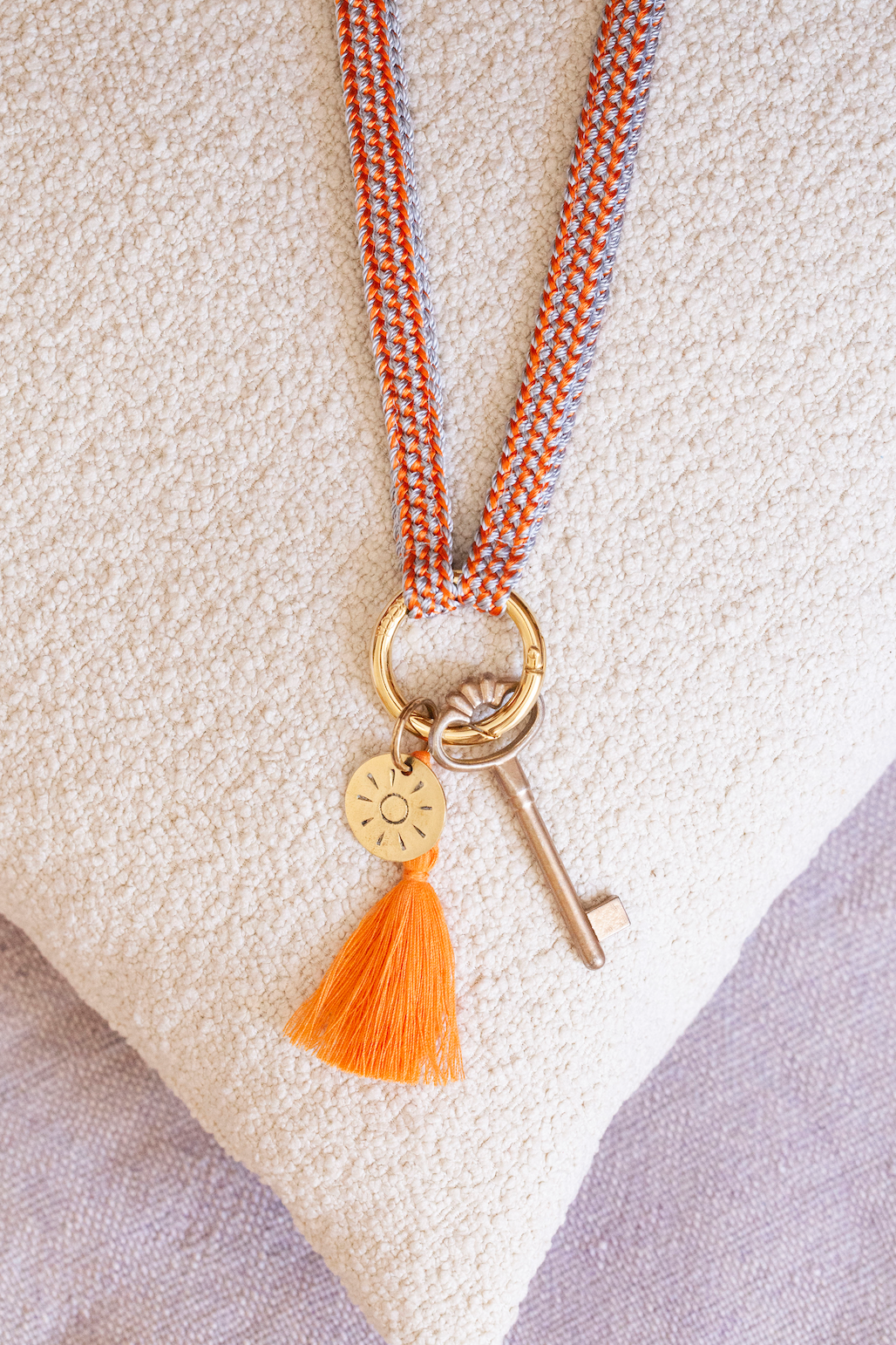 keychain band - FATIMA - orange sky - sale