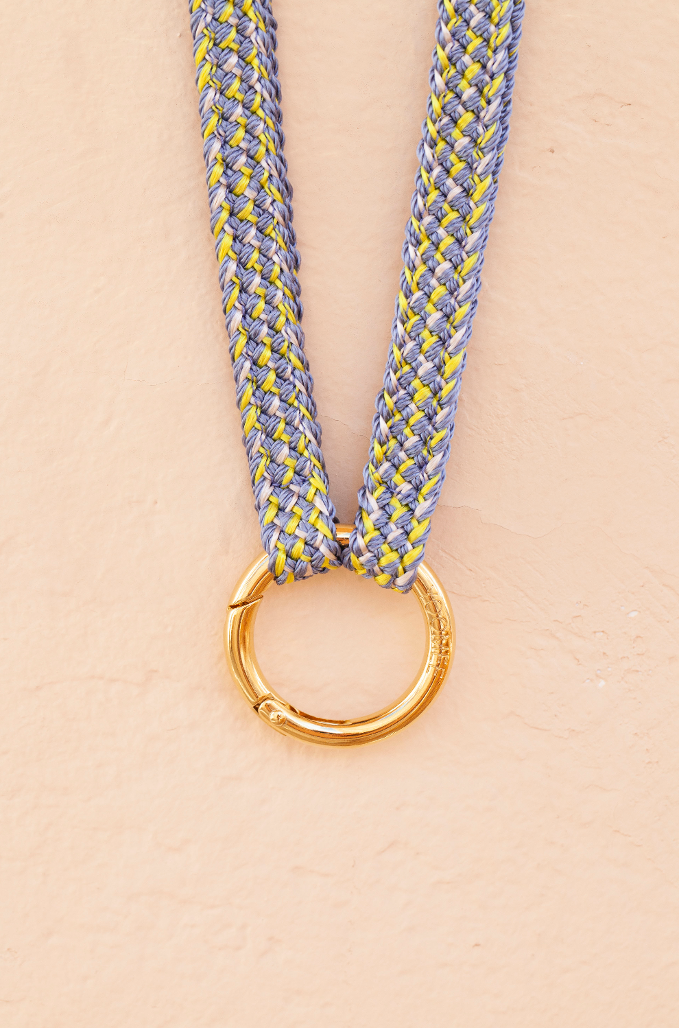 keychain band - FATIMA - blue flower - sale