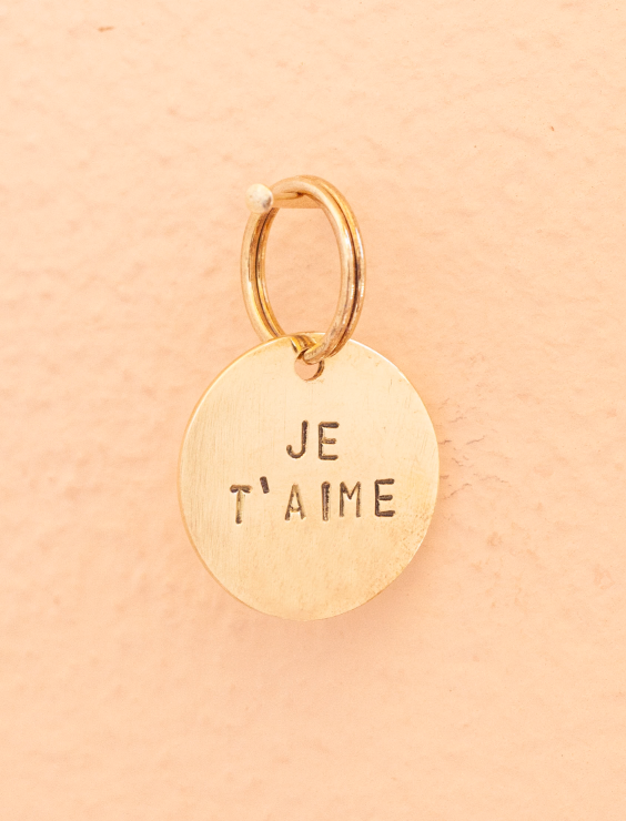 key tag - mini - je t'aime