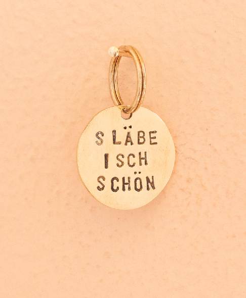 key tag - mini - s'läbe isch schön