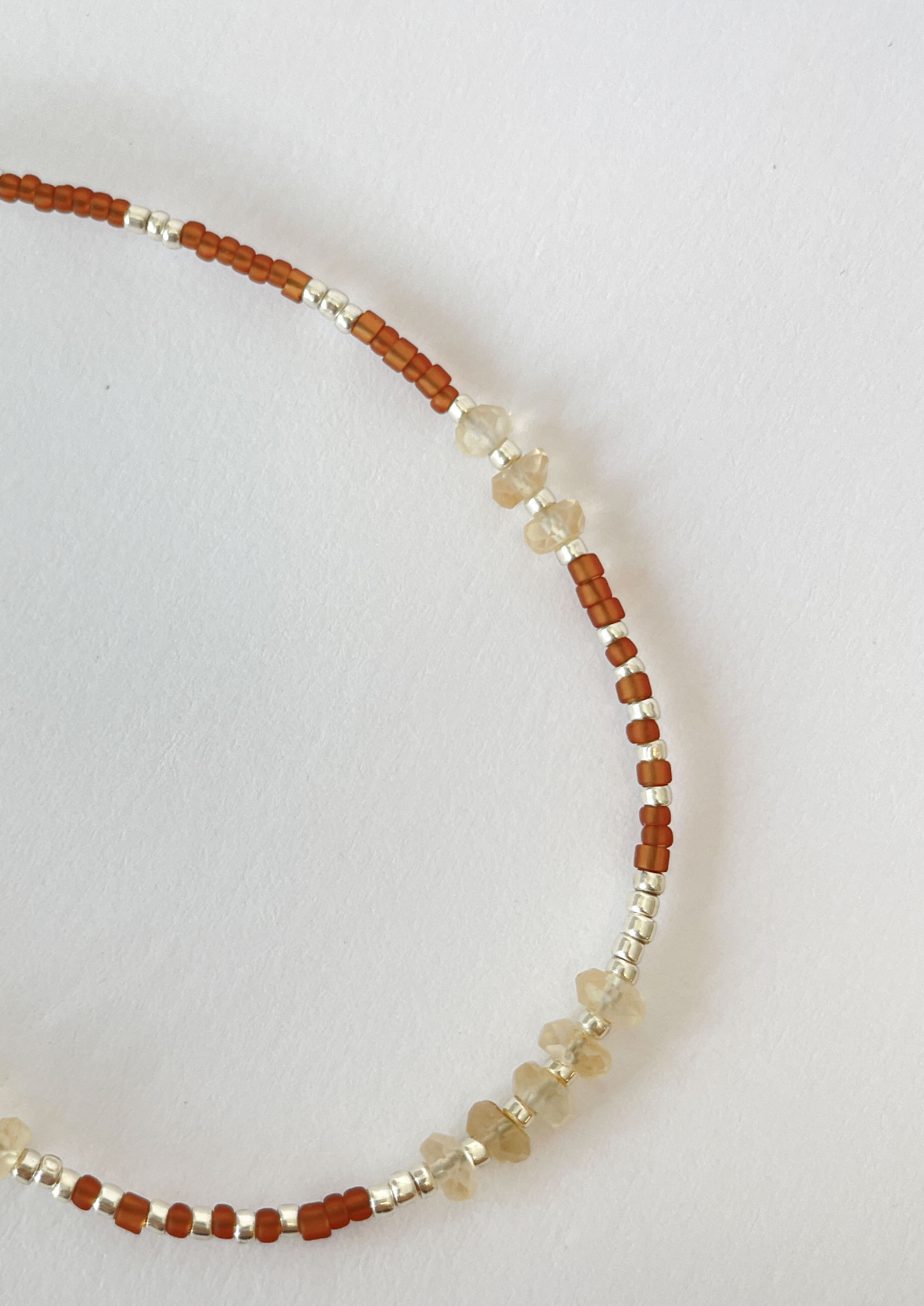 necklace - DINA citrin - amber