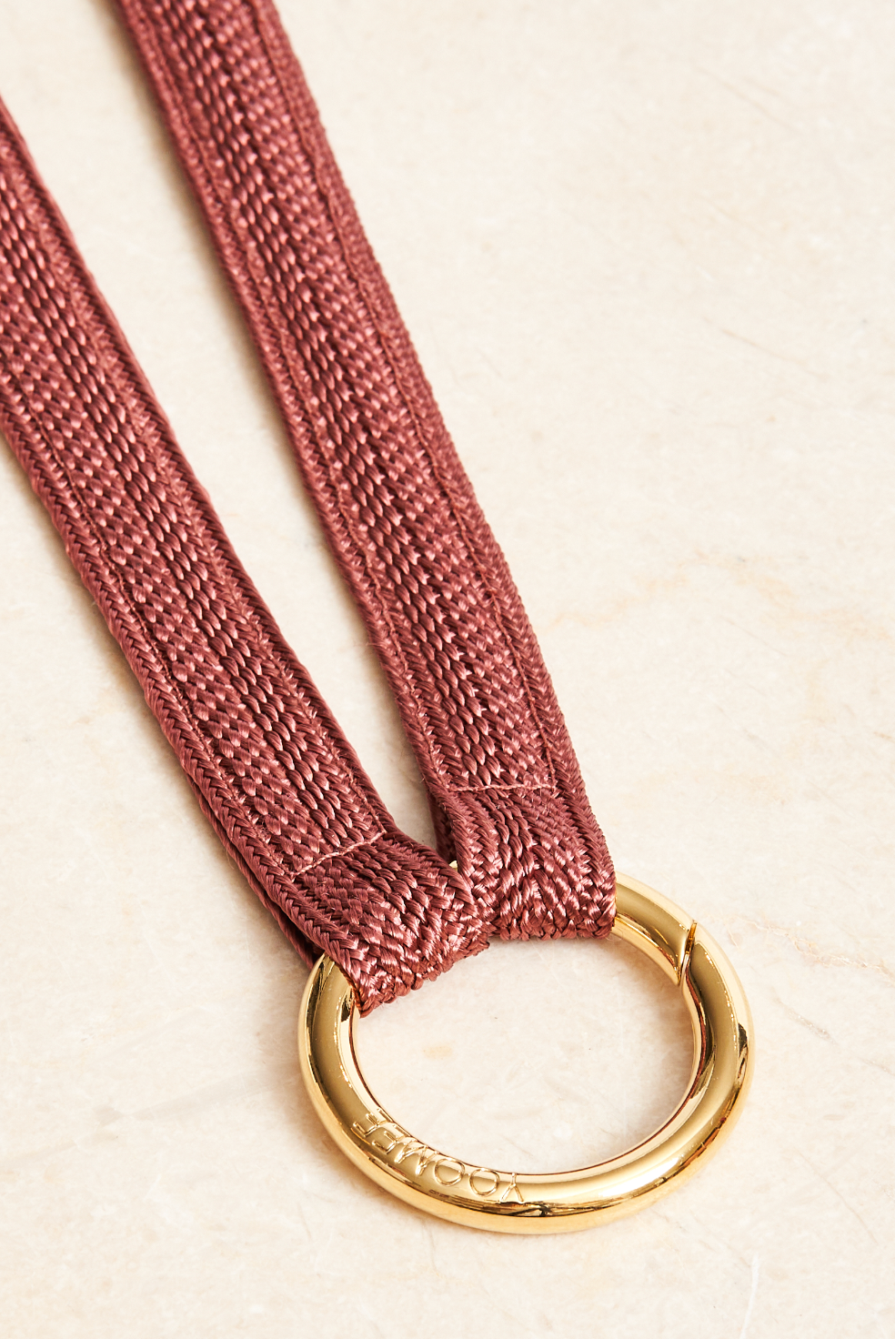 keychain band - ZAHRA mini - red ochre