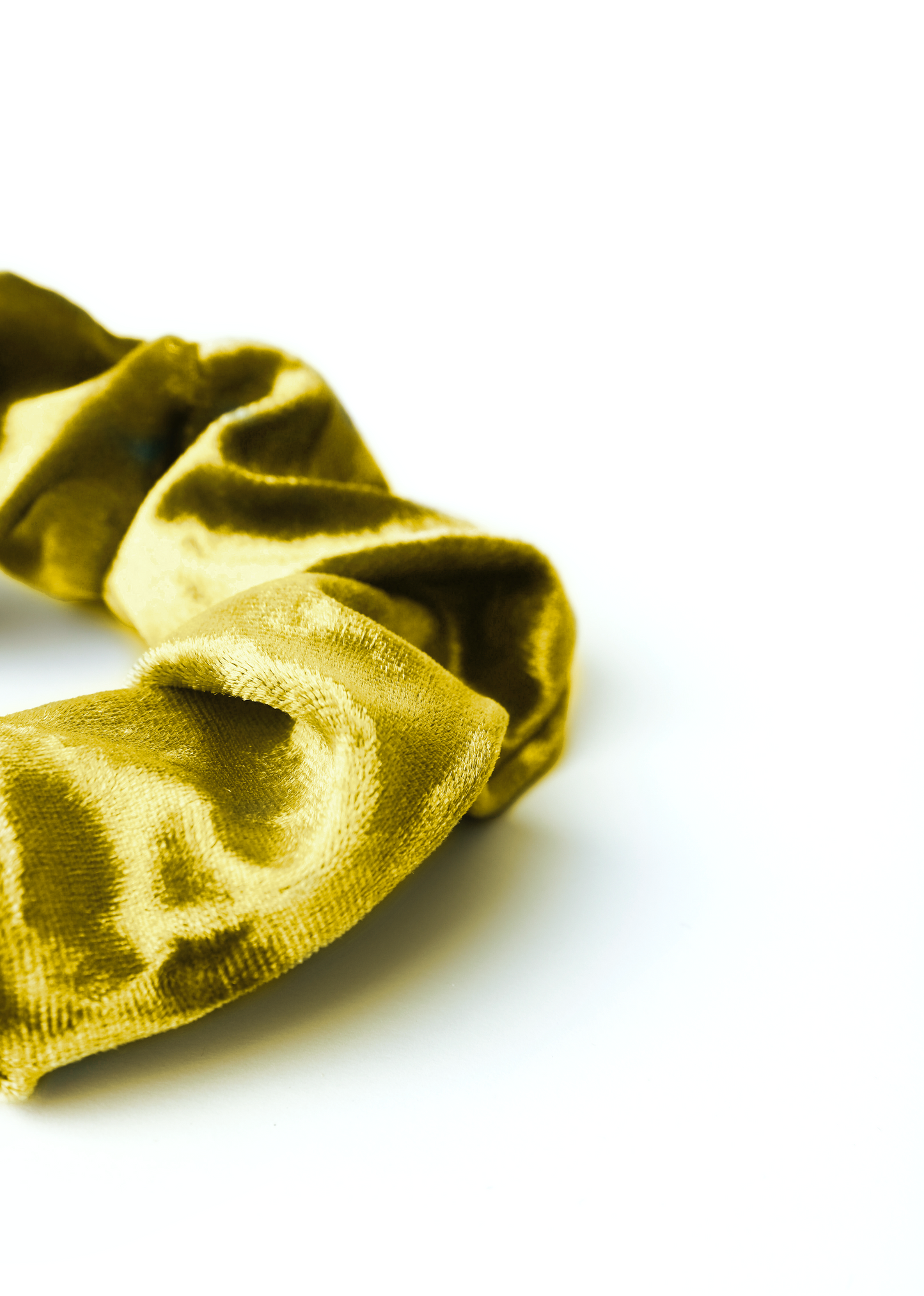 scrunchie - MEDINA velvet - yellow