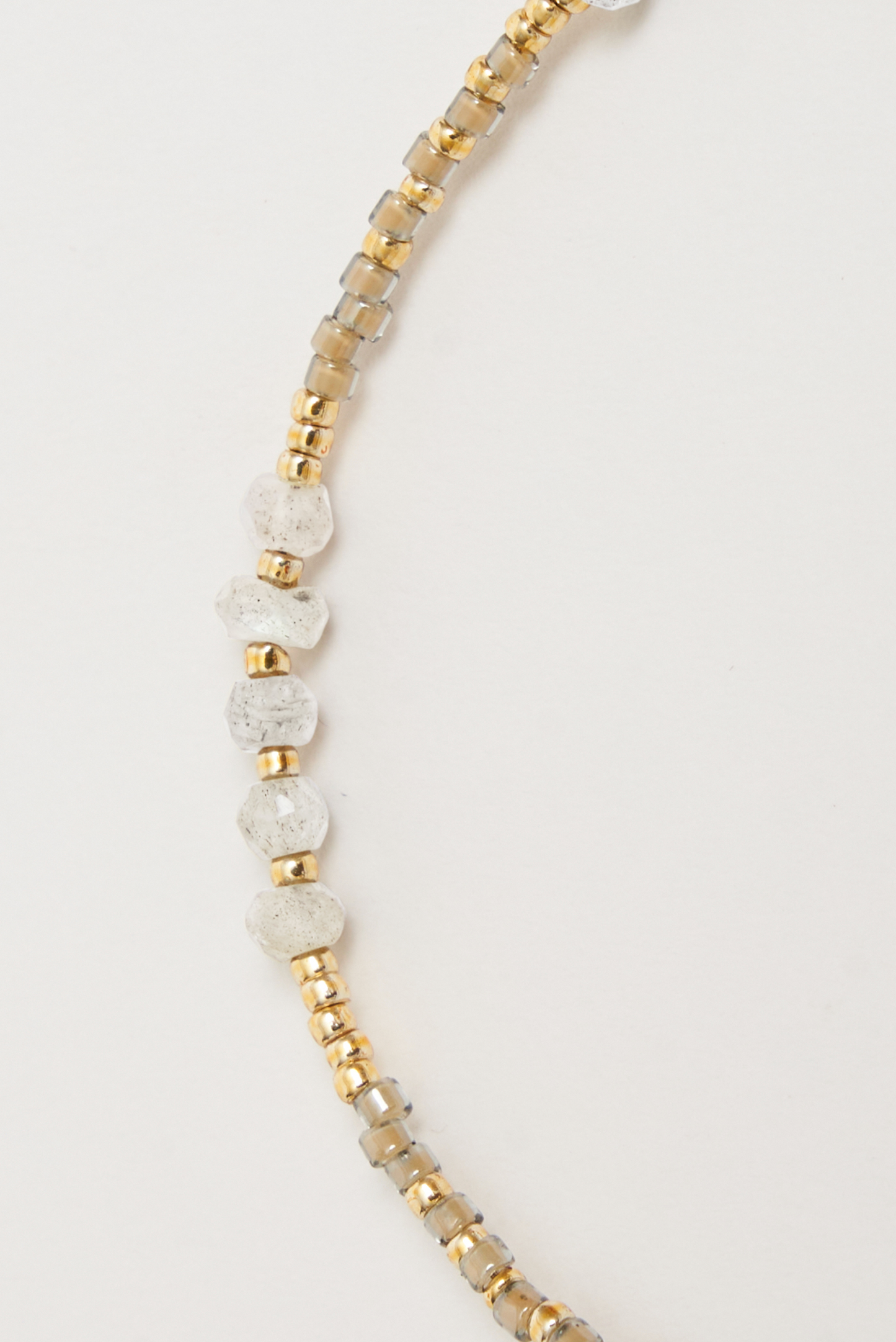 bracelet - DINA moonstone - mineral grey