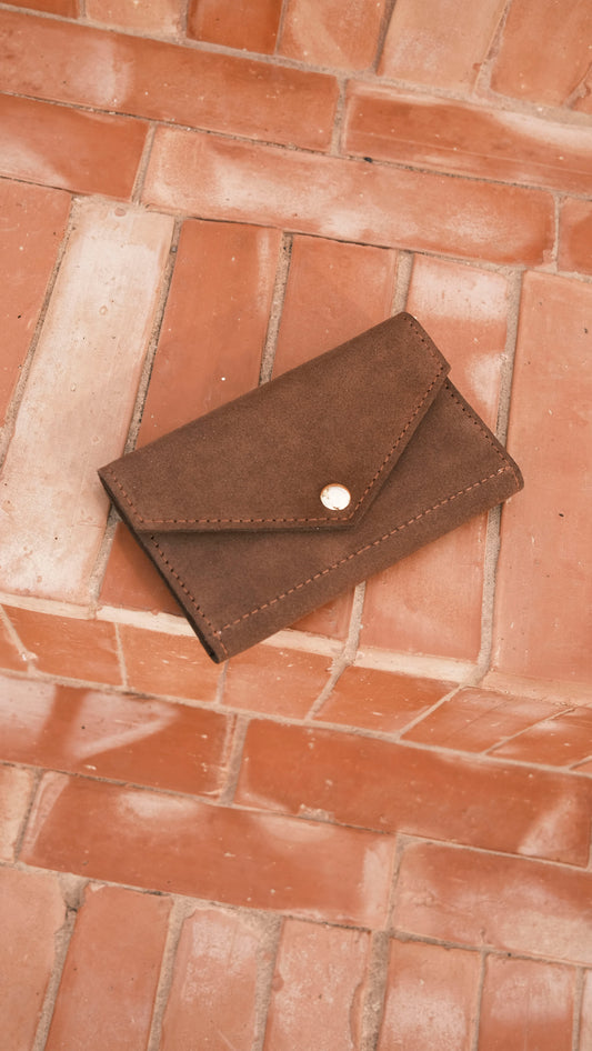 flip wallet - DENYA - red wood