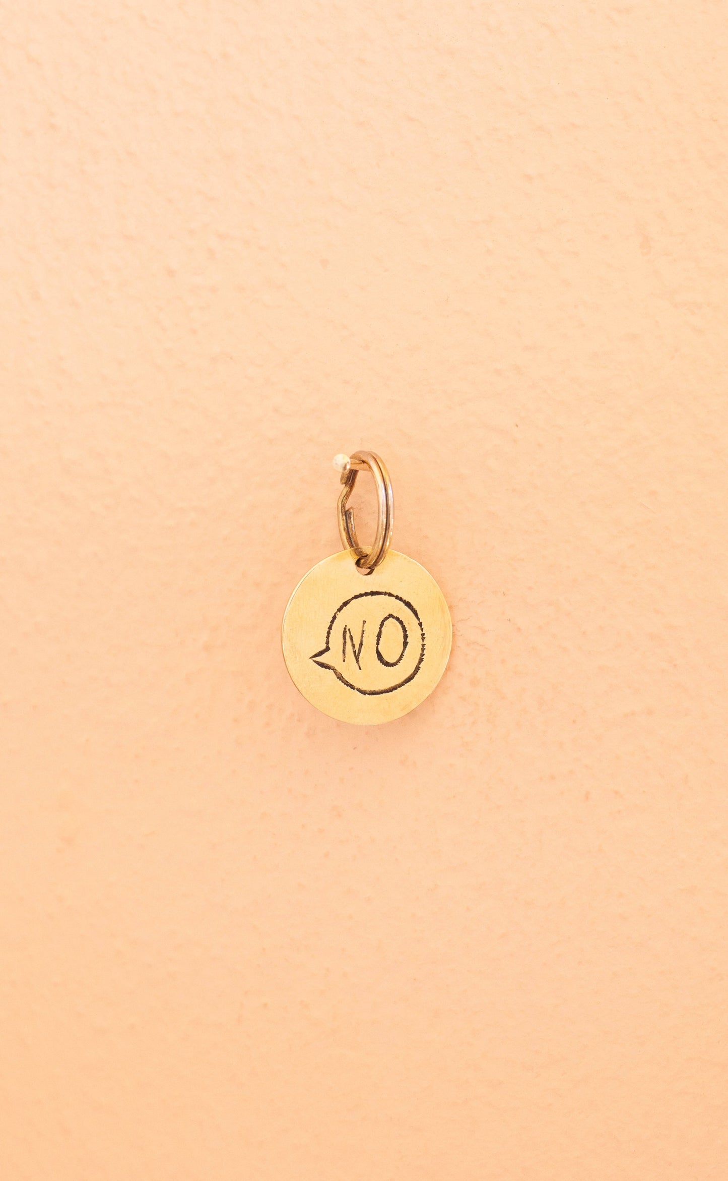 key tag - mini - say NO - sale