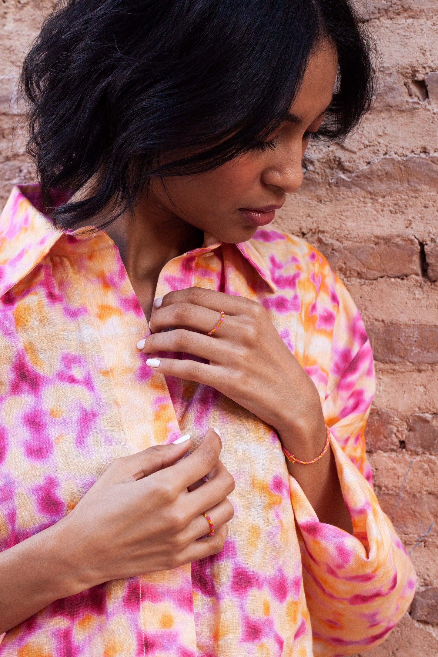 linen shirt - MARA - acid