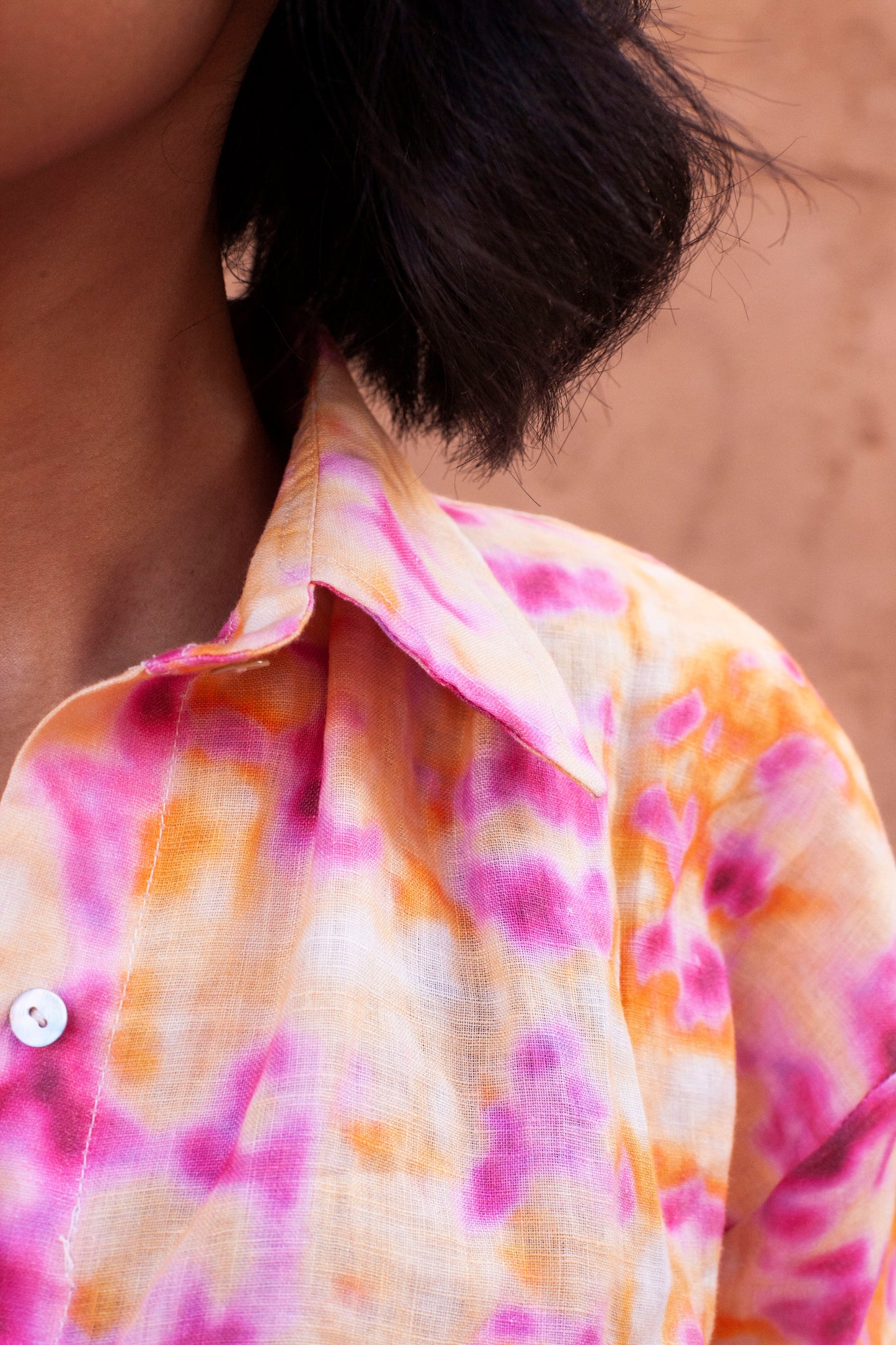 linen shirt - MARA - acid