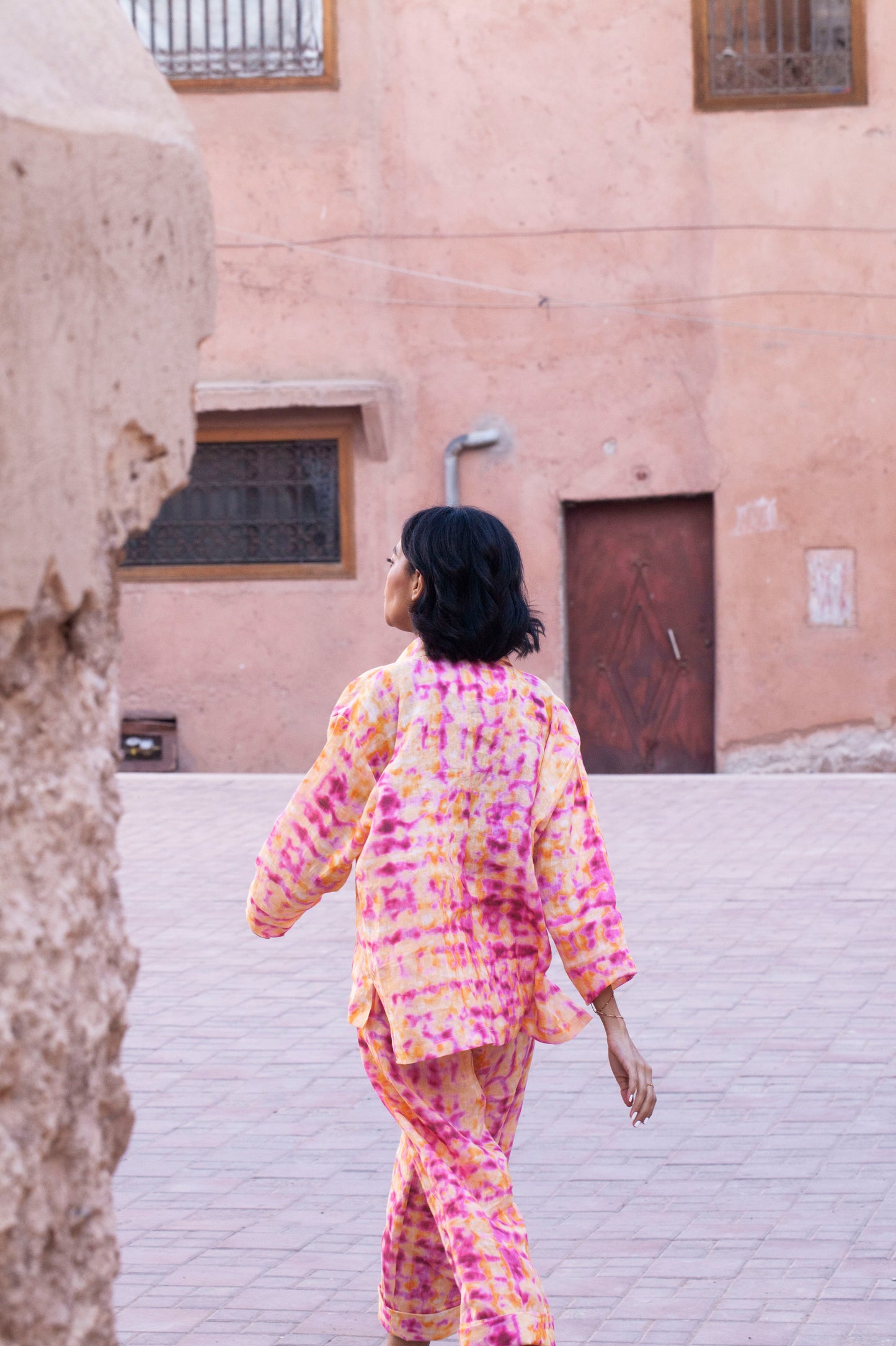 linen shirt - MARA - acid