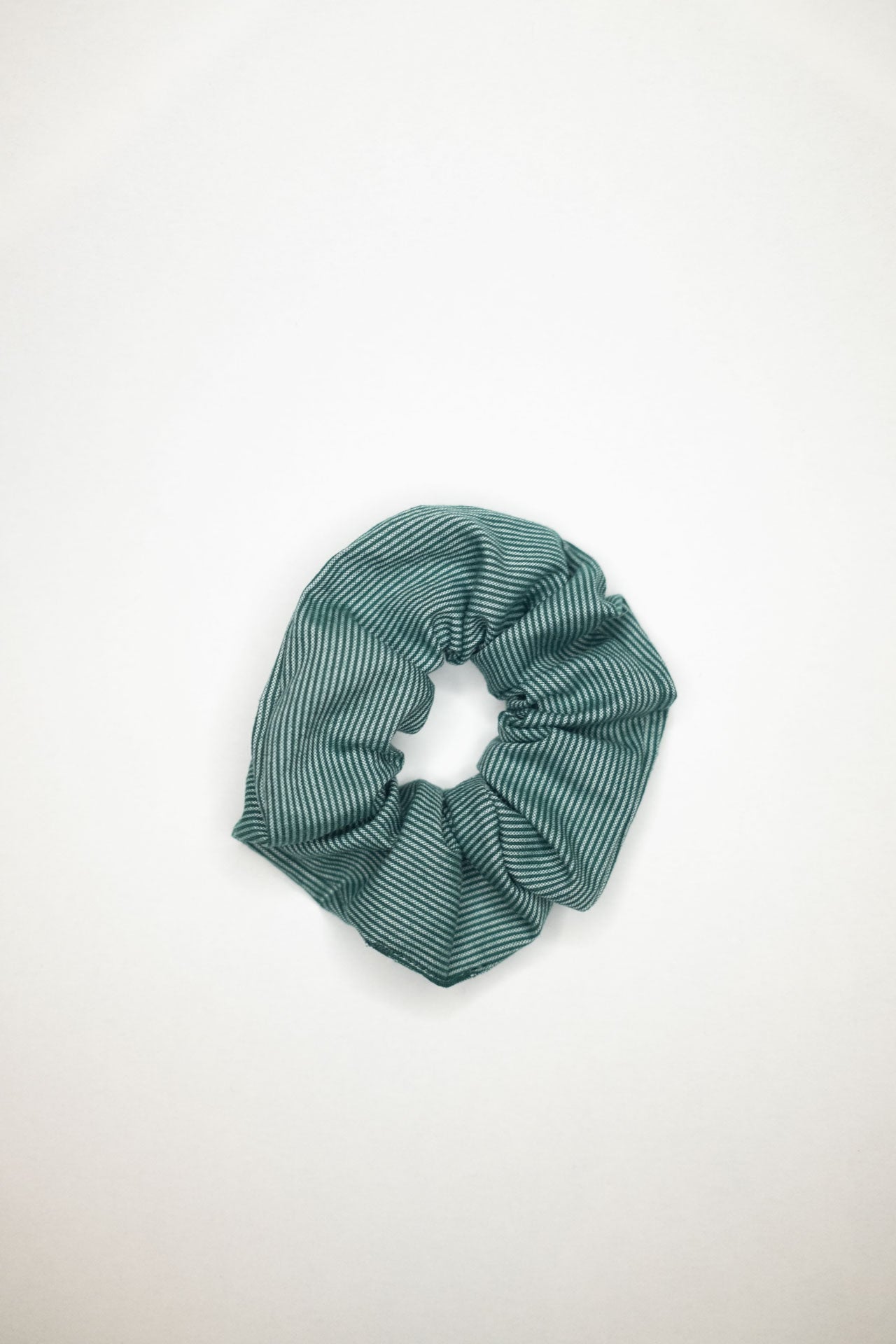 scrunchie - MEDINA cotton - lines green