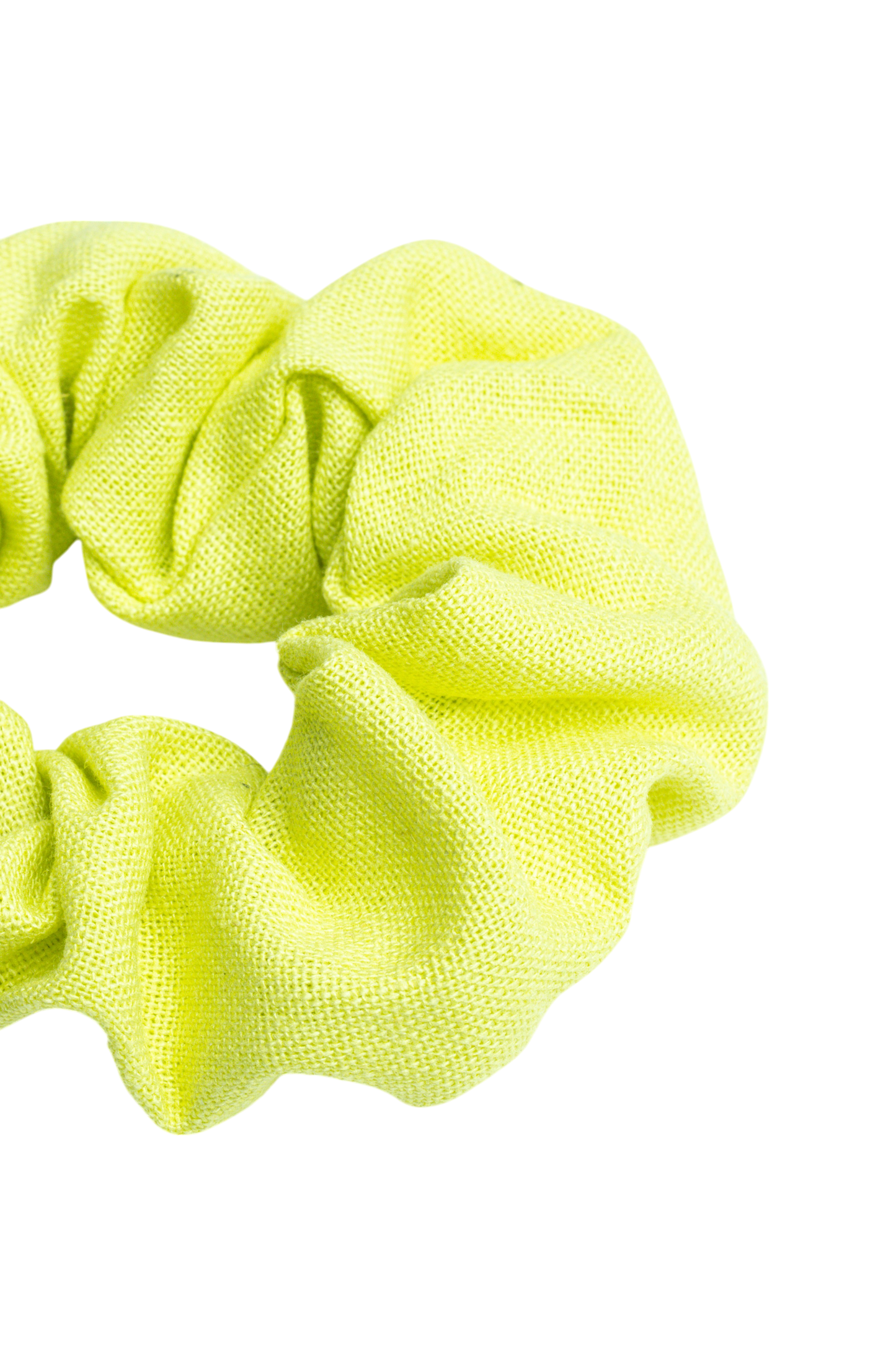 scrunchie - MEDINA linen - neon