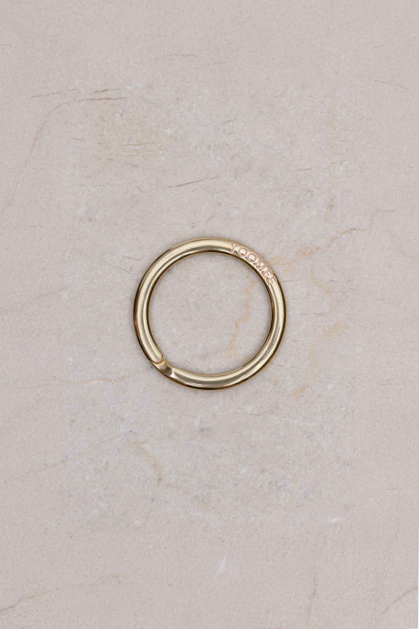 carabiner - keyring - gold