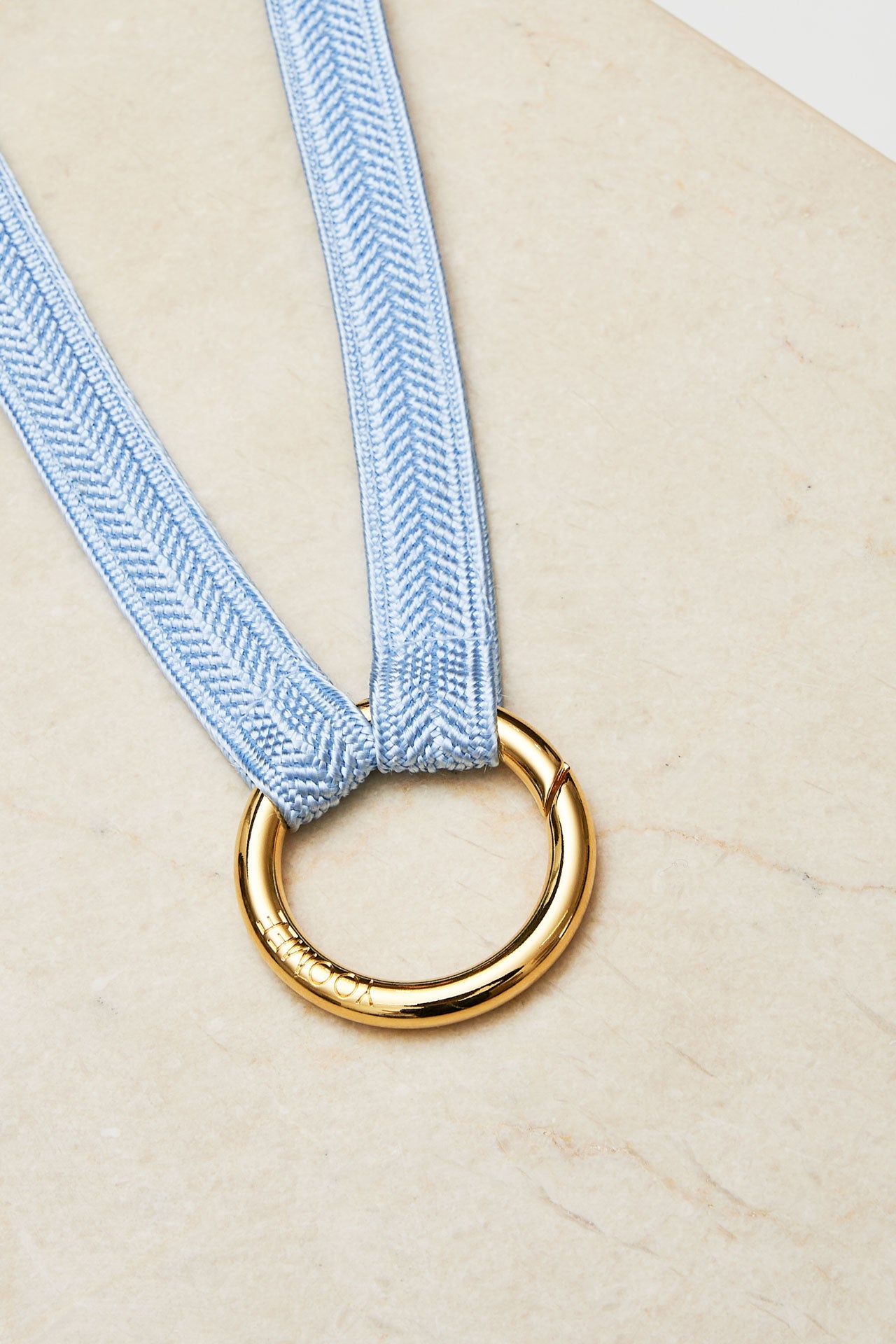 keychain band - ZAHRA mini - aquamarine