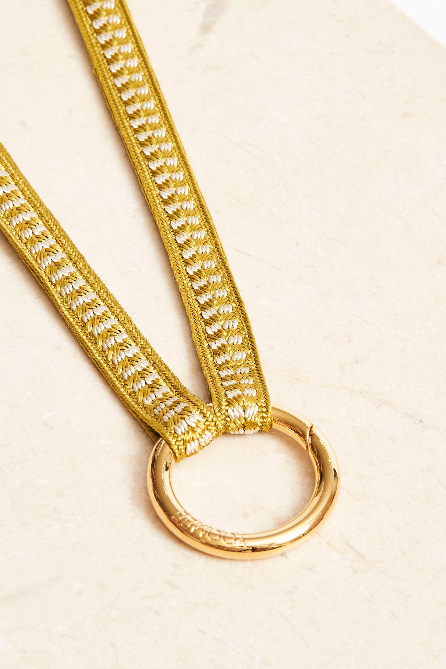 keychain band mini - ZAHRA - golden kiwi