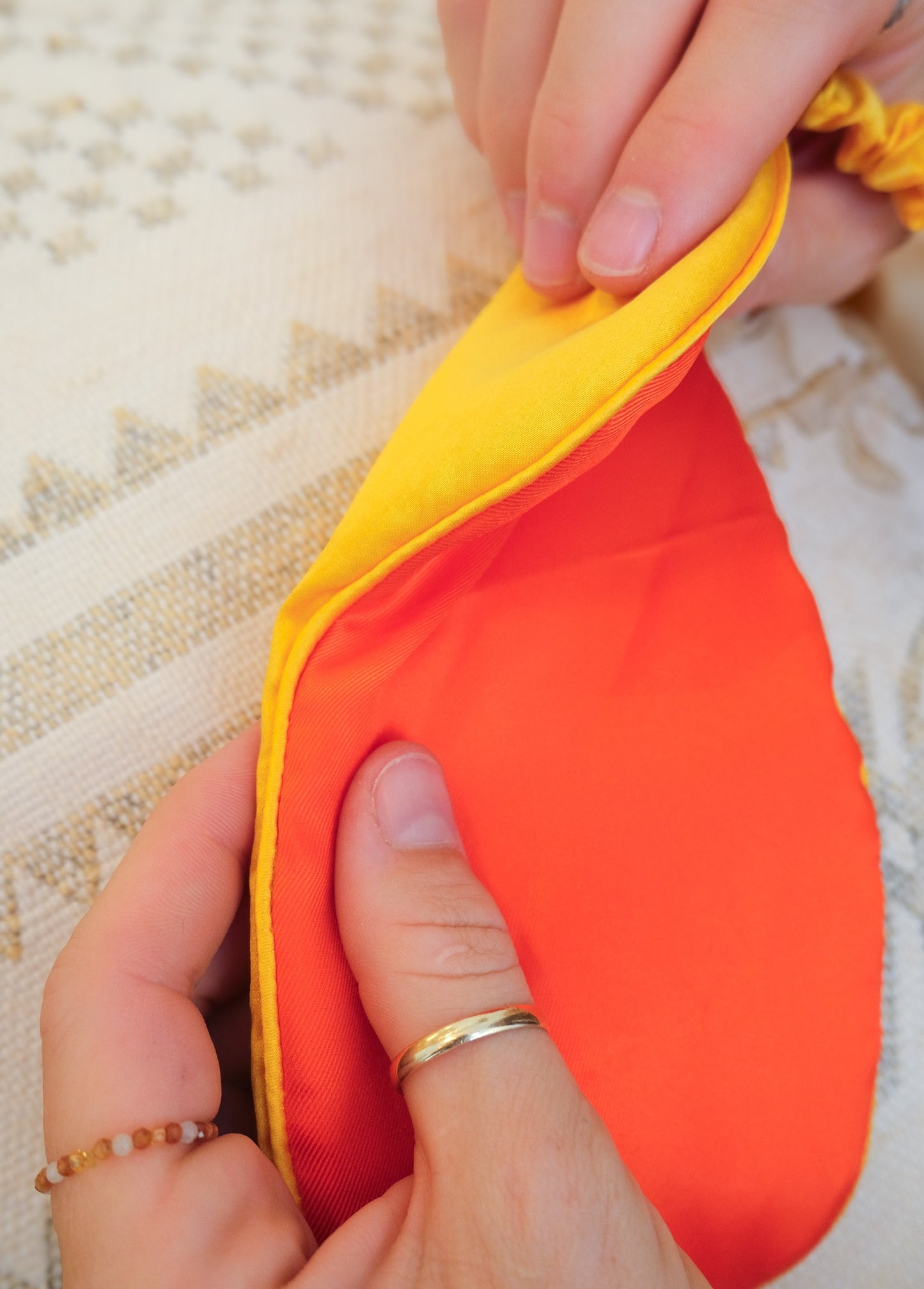 sleeping mask - NAAS - yellow/orange