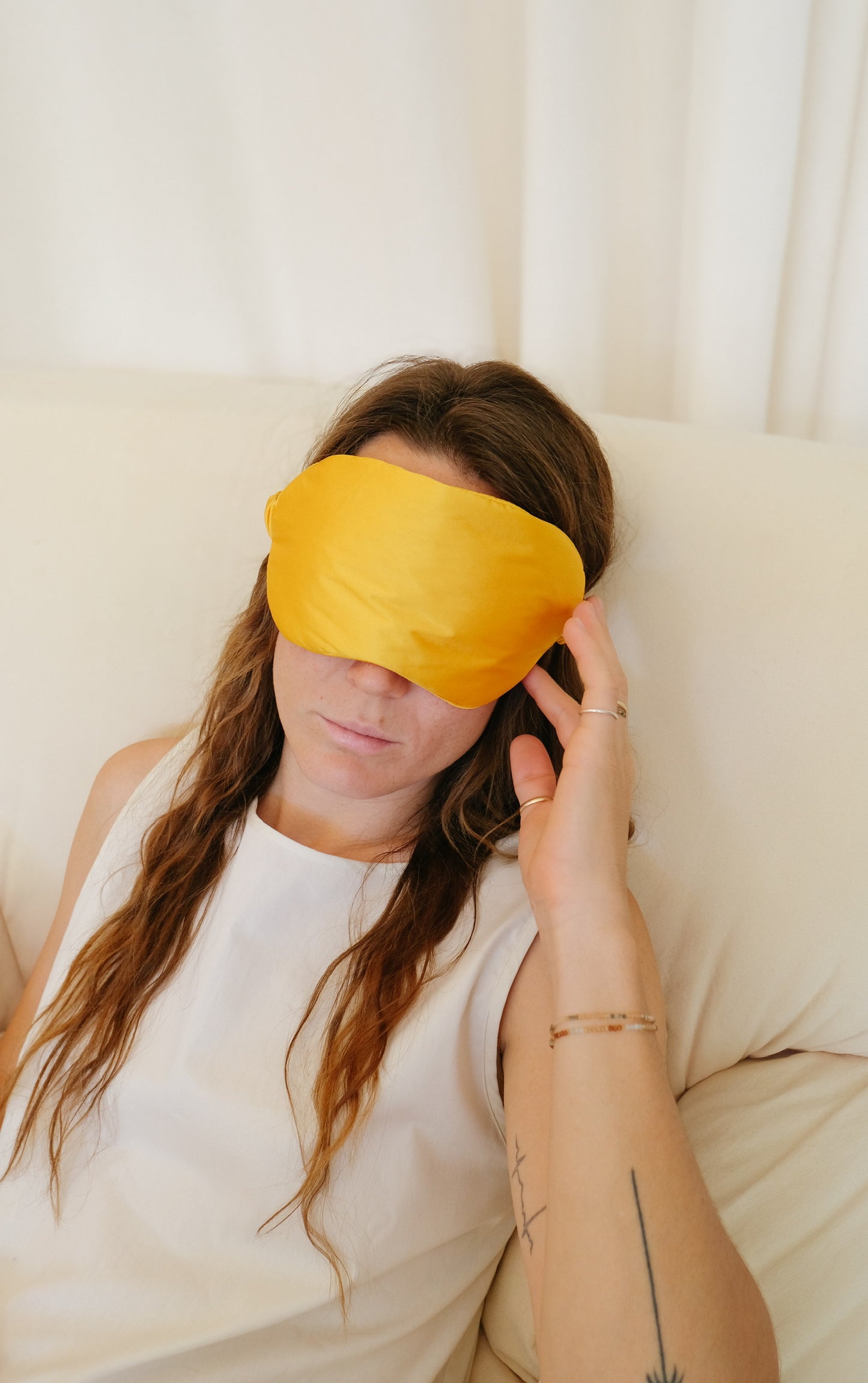 sleeping mask - NAAS - yellow/orange