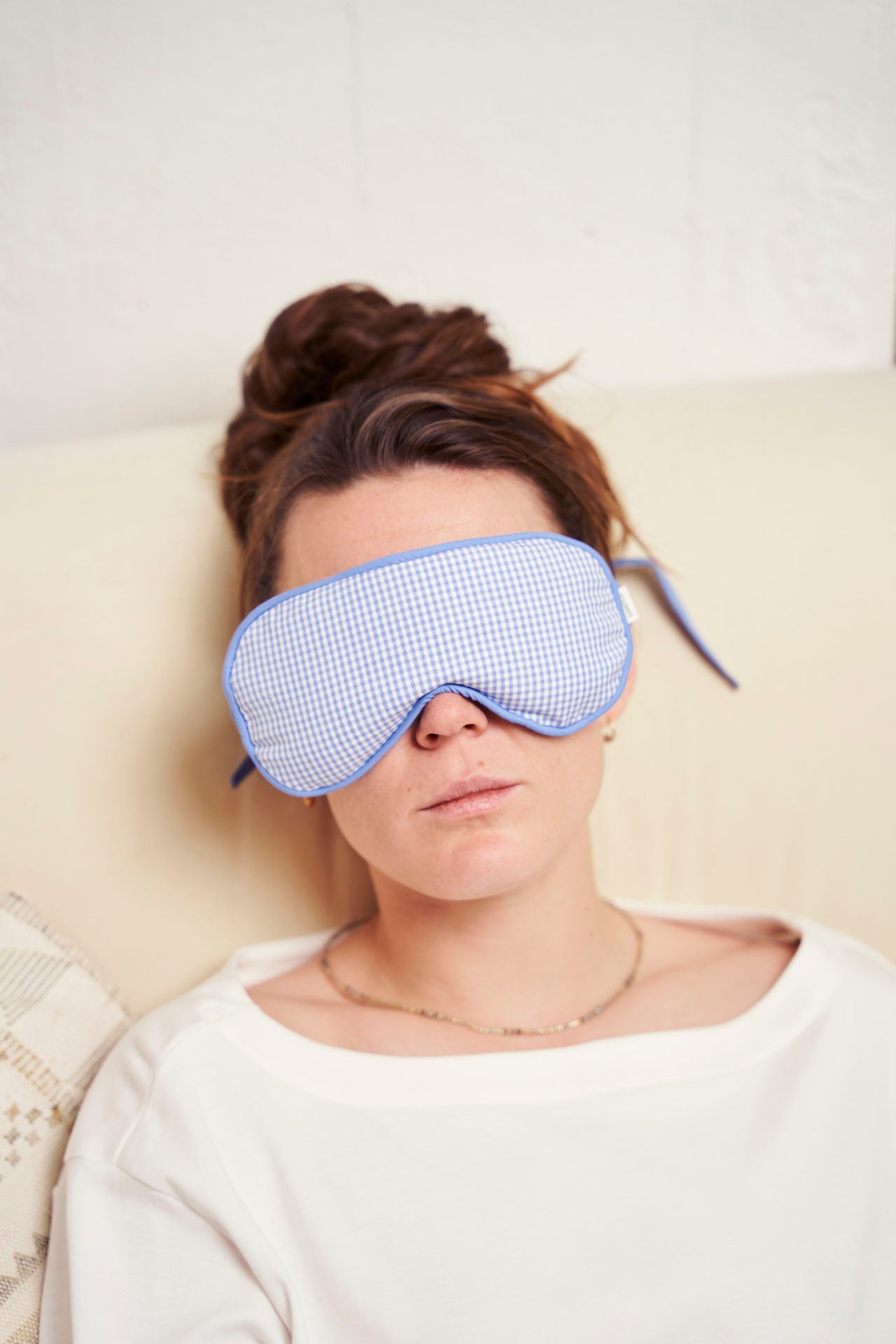 eye mask - RAHA midi squared - light blue