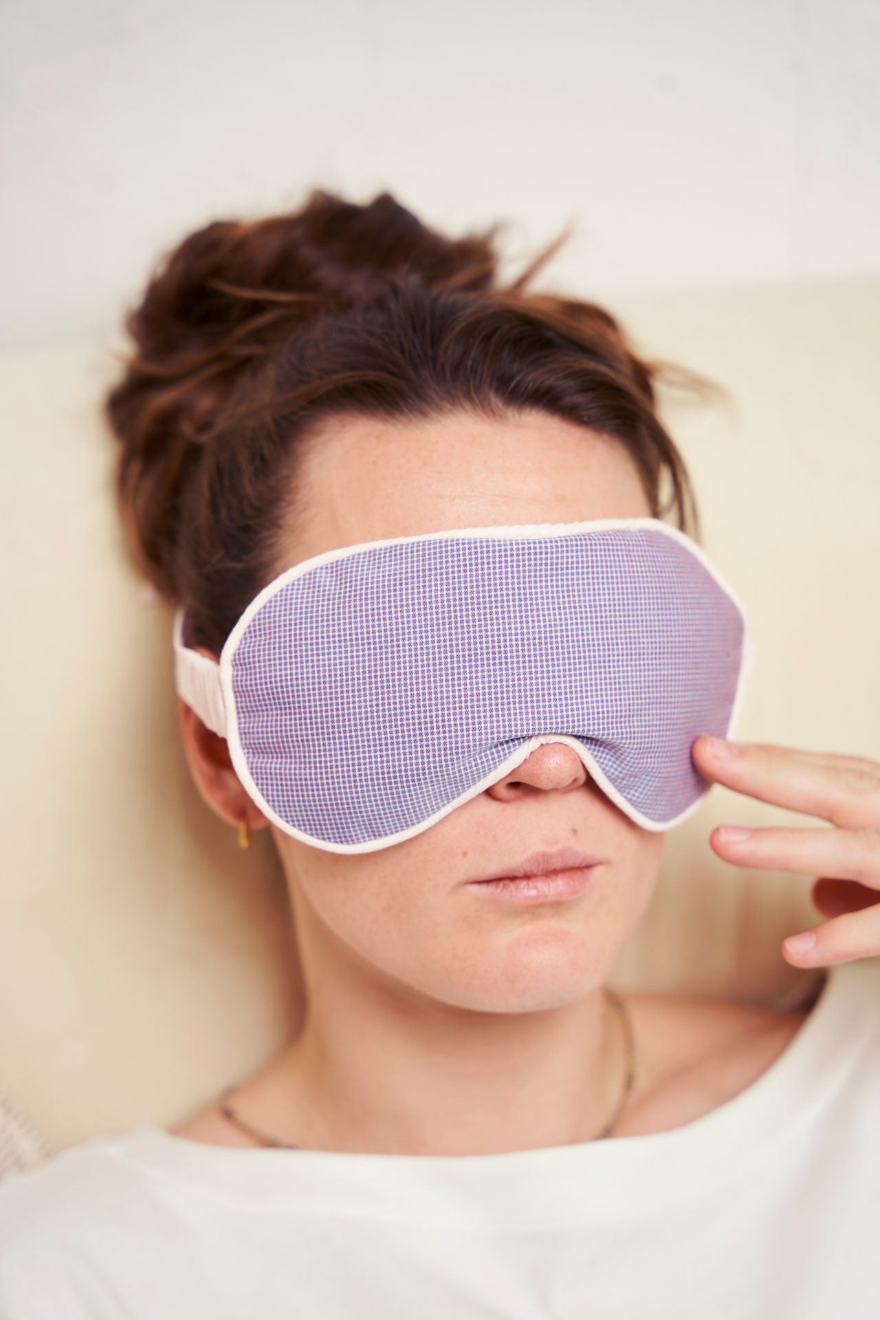 eye mask - RAHA mini squared - rose