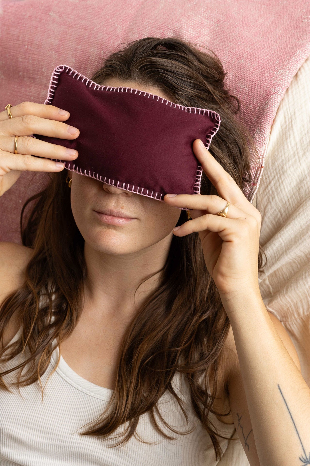 eye pillow - RAHA hbik - bordeaux