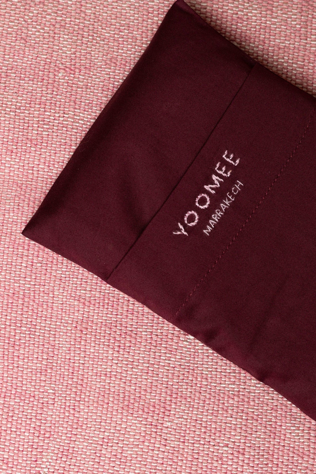 eye pillow - RAHA hearts - bordeaux