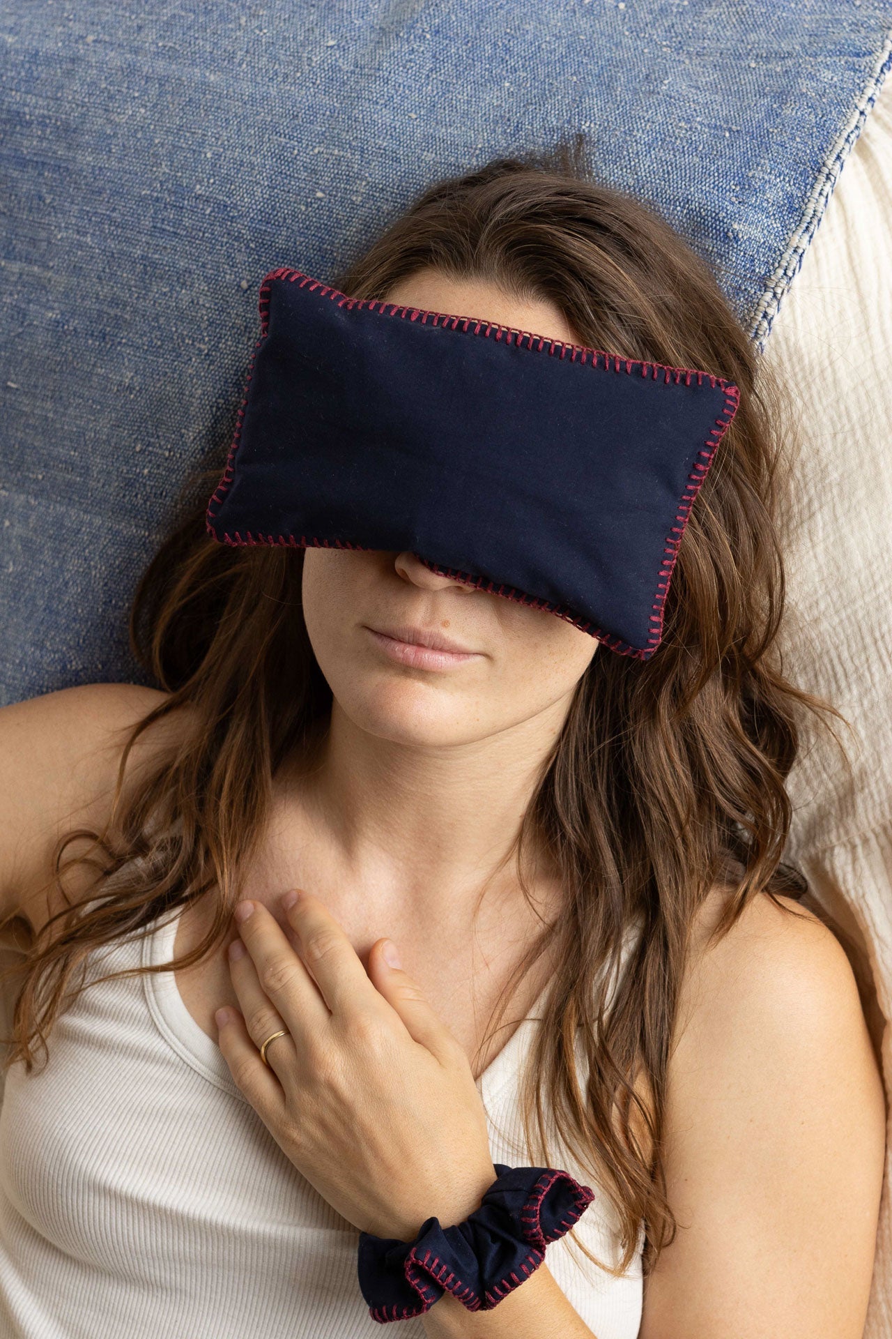 eye pillow - RAHA hbik - marine