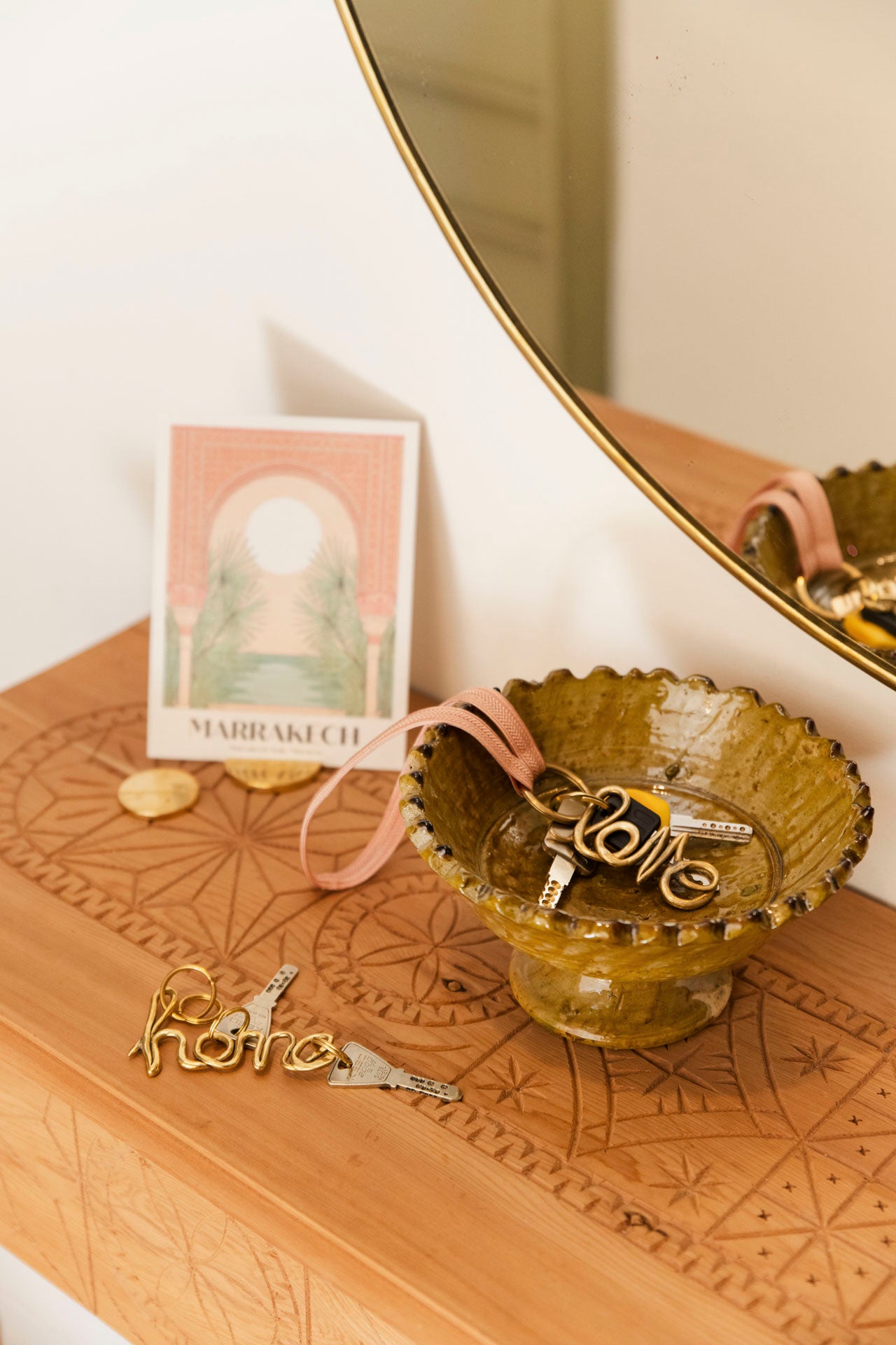 key pendant - MOUNA - love