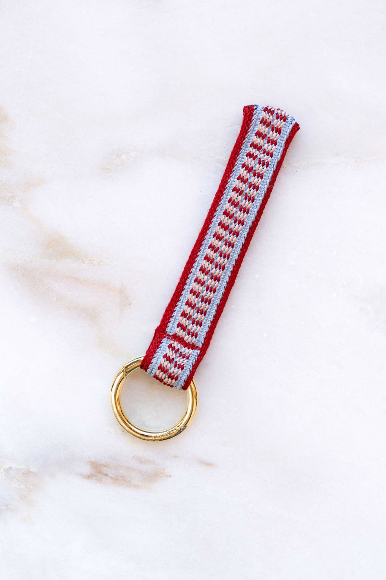 keychain loop - ZAHRA - blush & blue