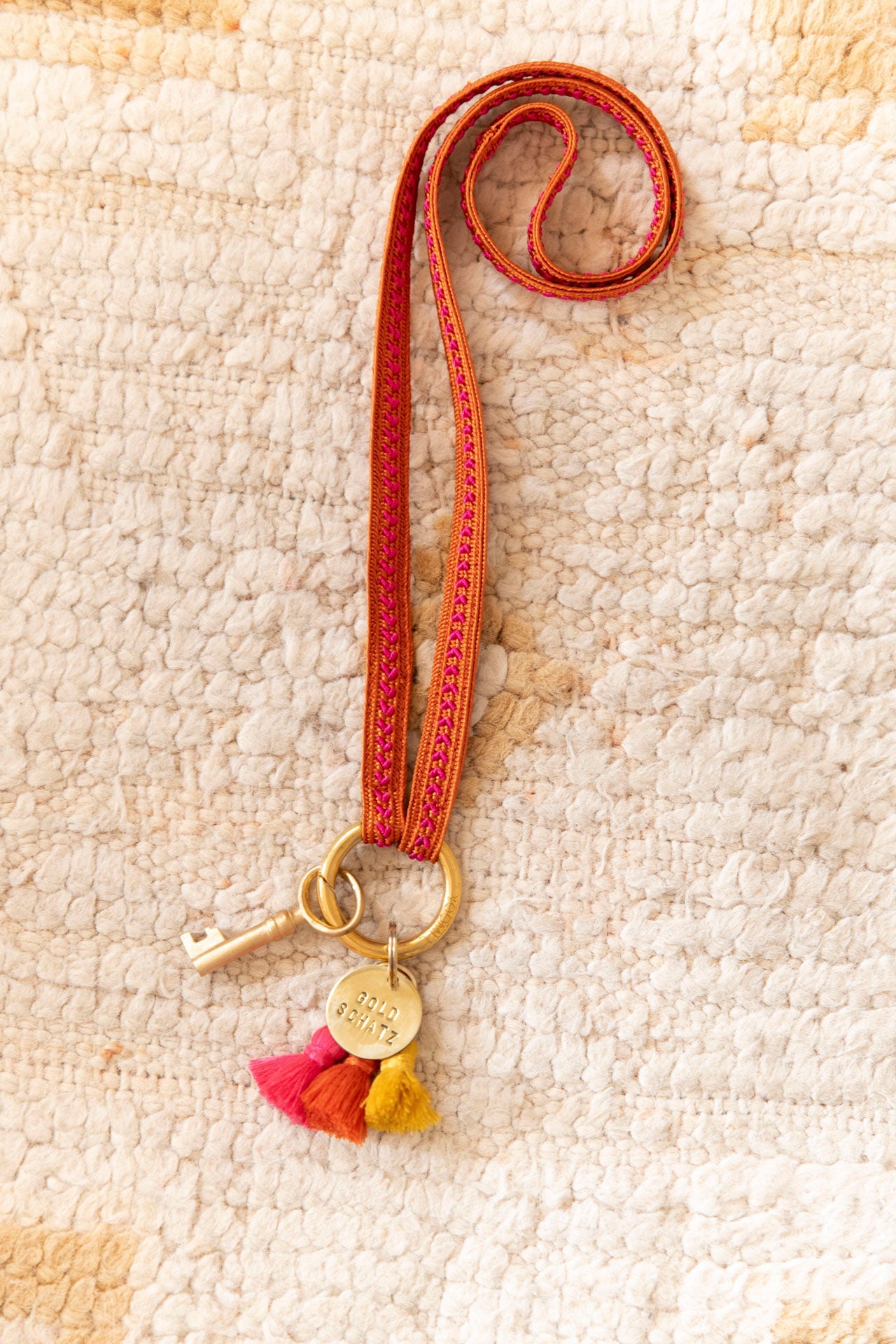 keychain band - ZAHRA - pumpkin love
