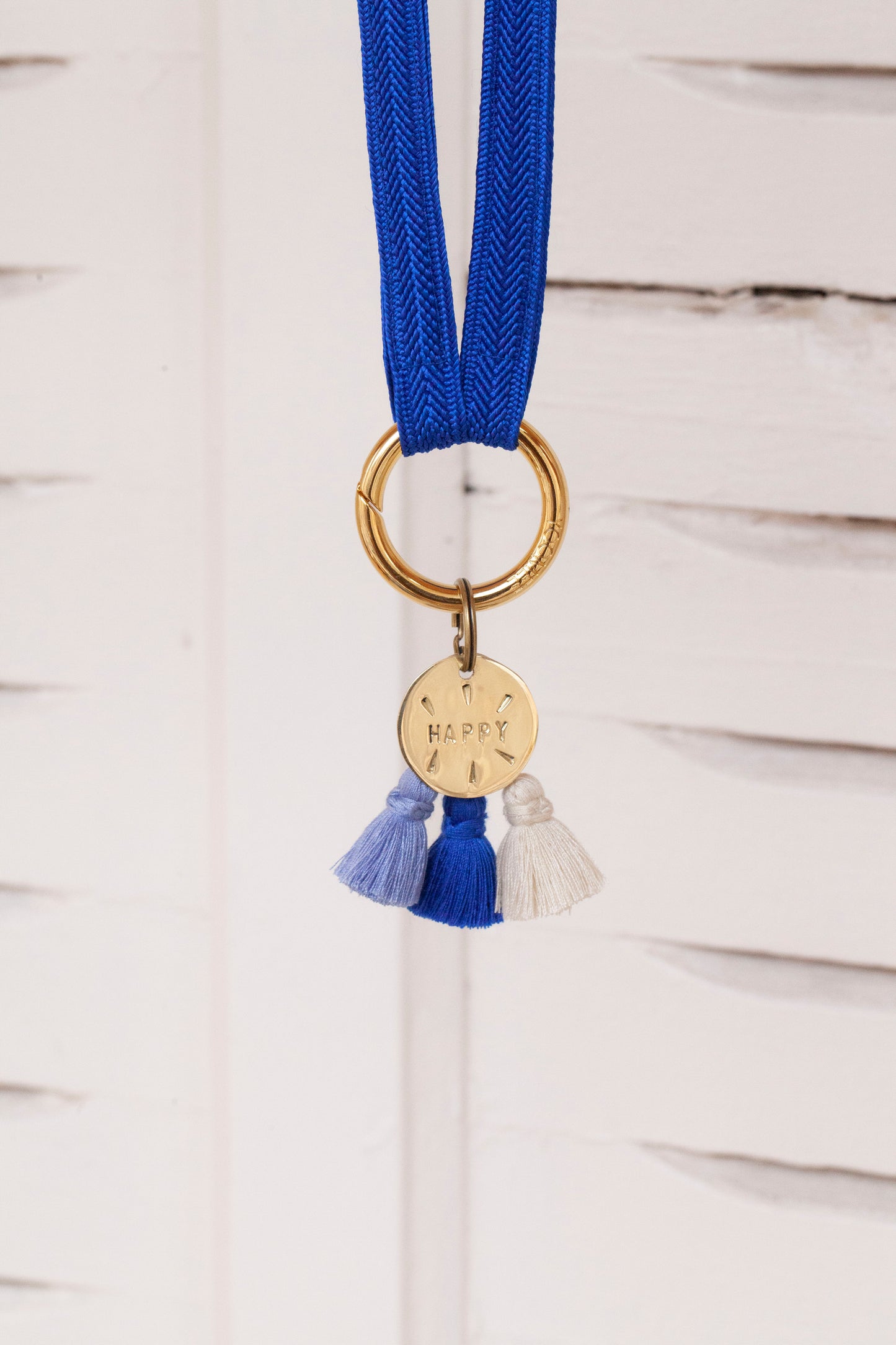 key tag - mini - happy