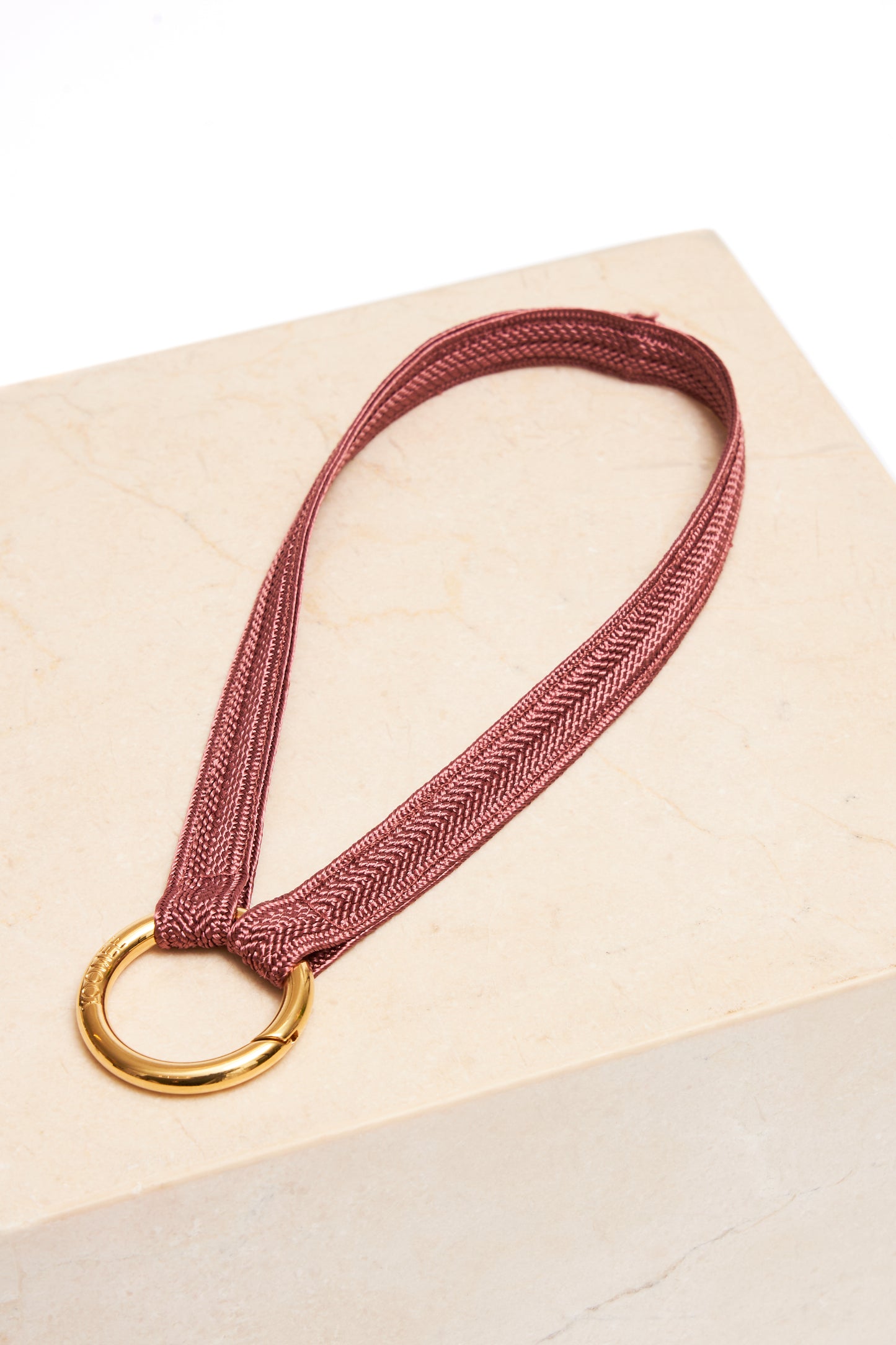 keychain band - ZAHRA mini - red ochre