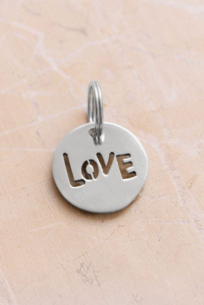 key tag - mini - love