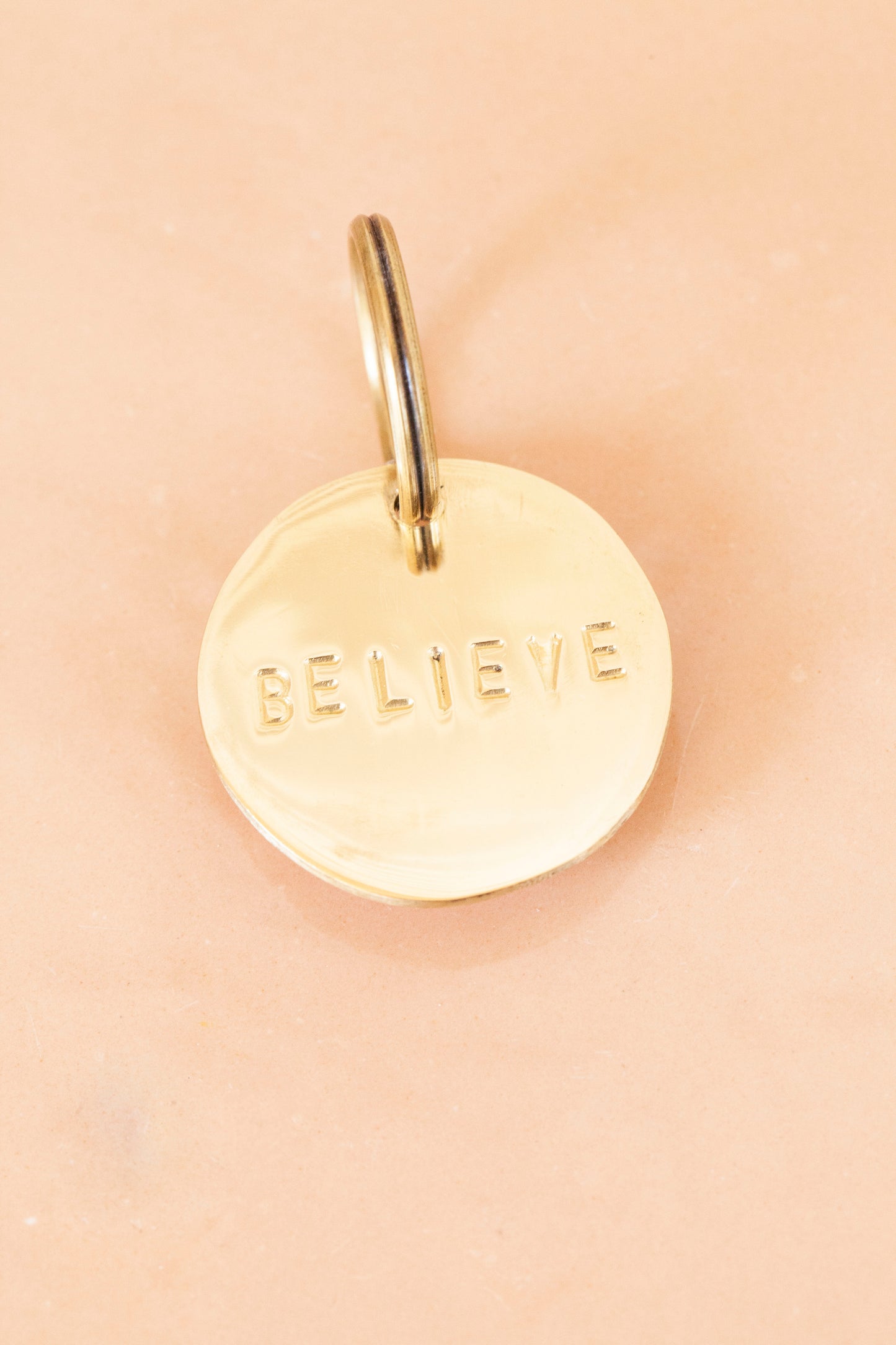 key tag - mini - believe