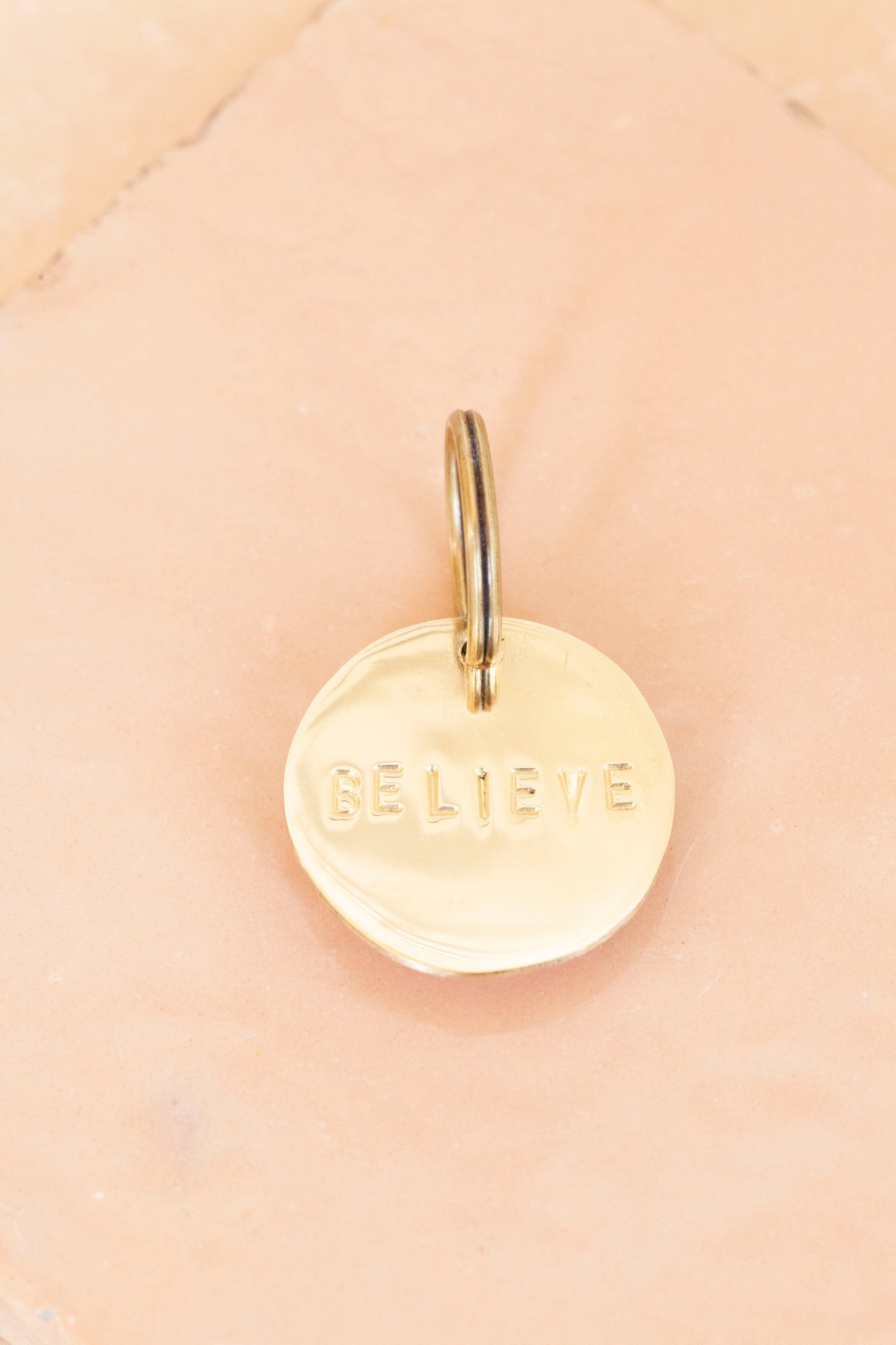 key tag - mini - believe