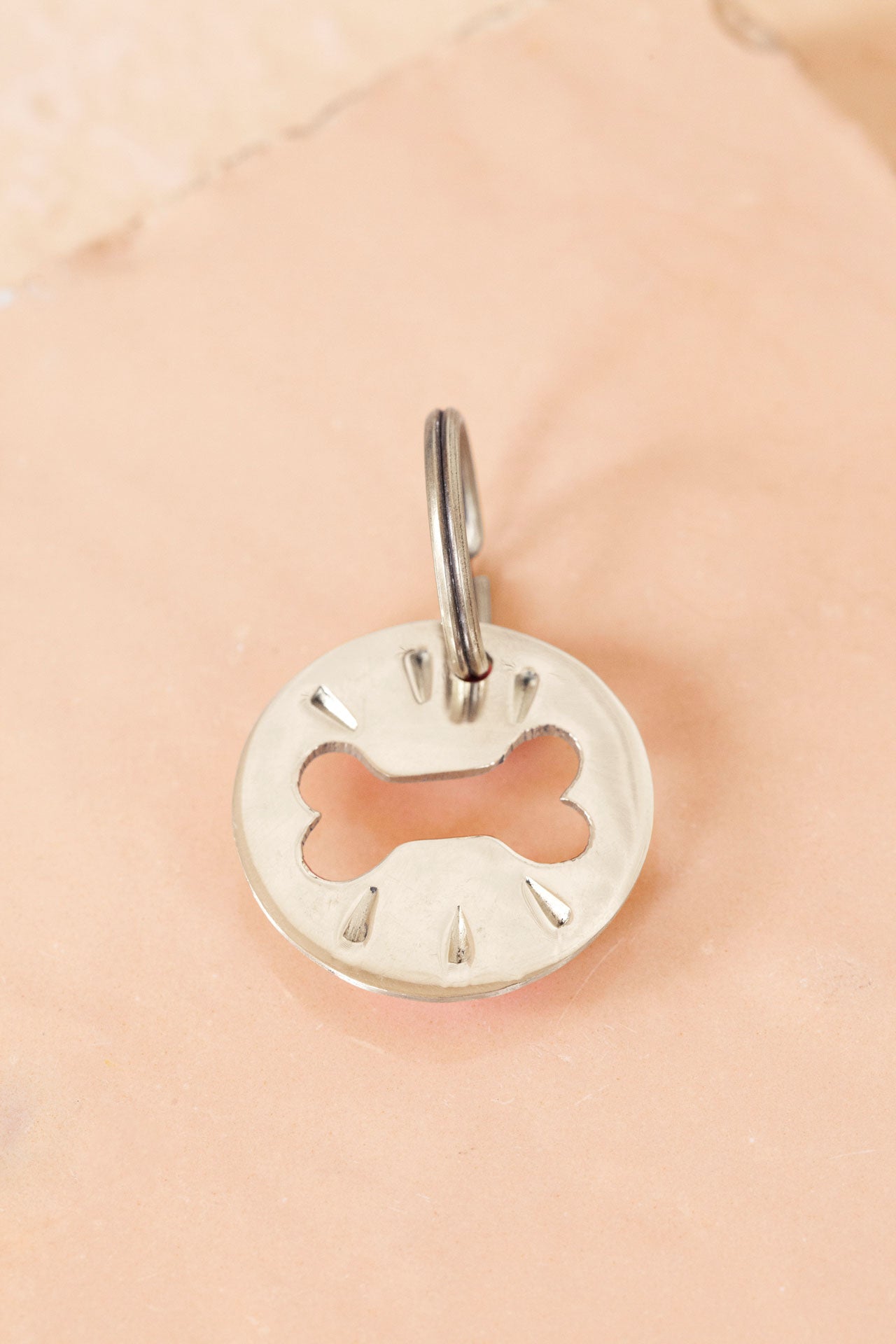 key tag - mini - bone
