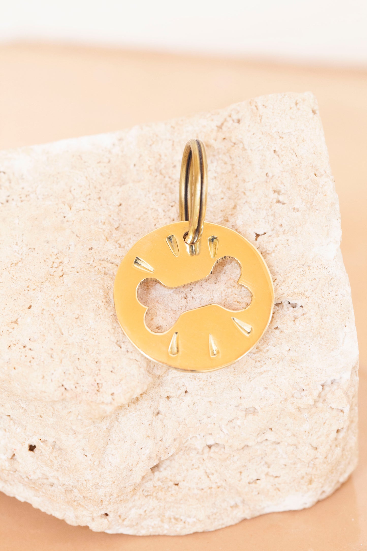 key tag - mini - bone