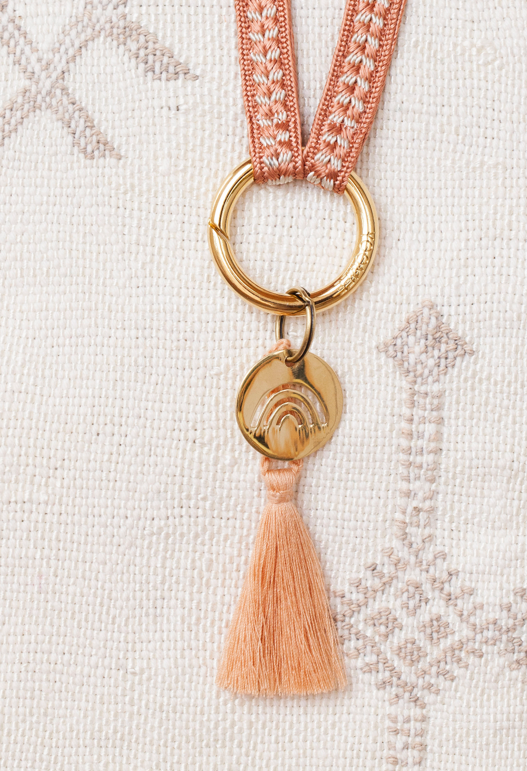 key tag - mini - rainbow