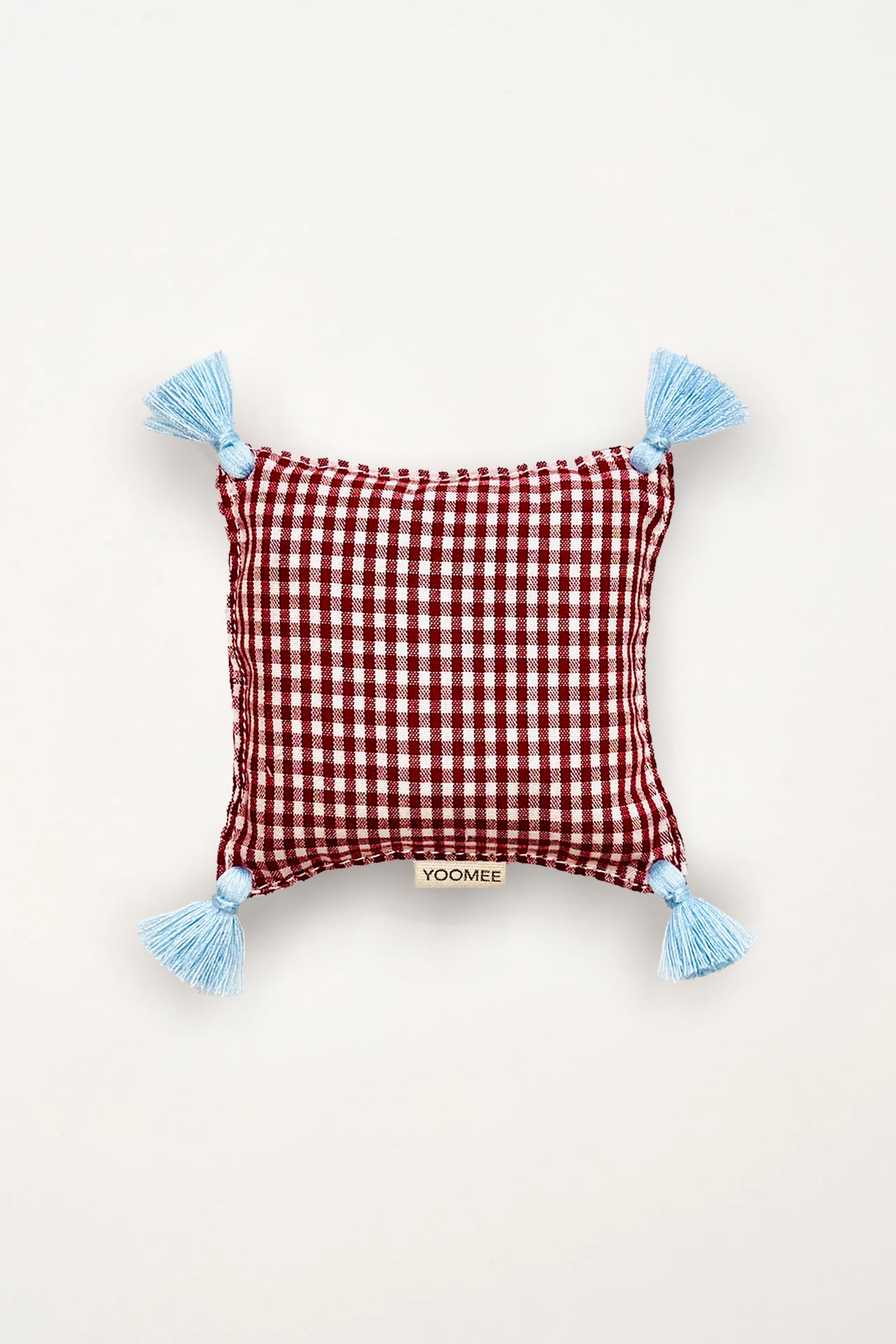 lavender bag - ZAKIA mini checked - dark red