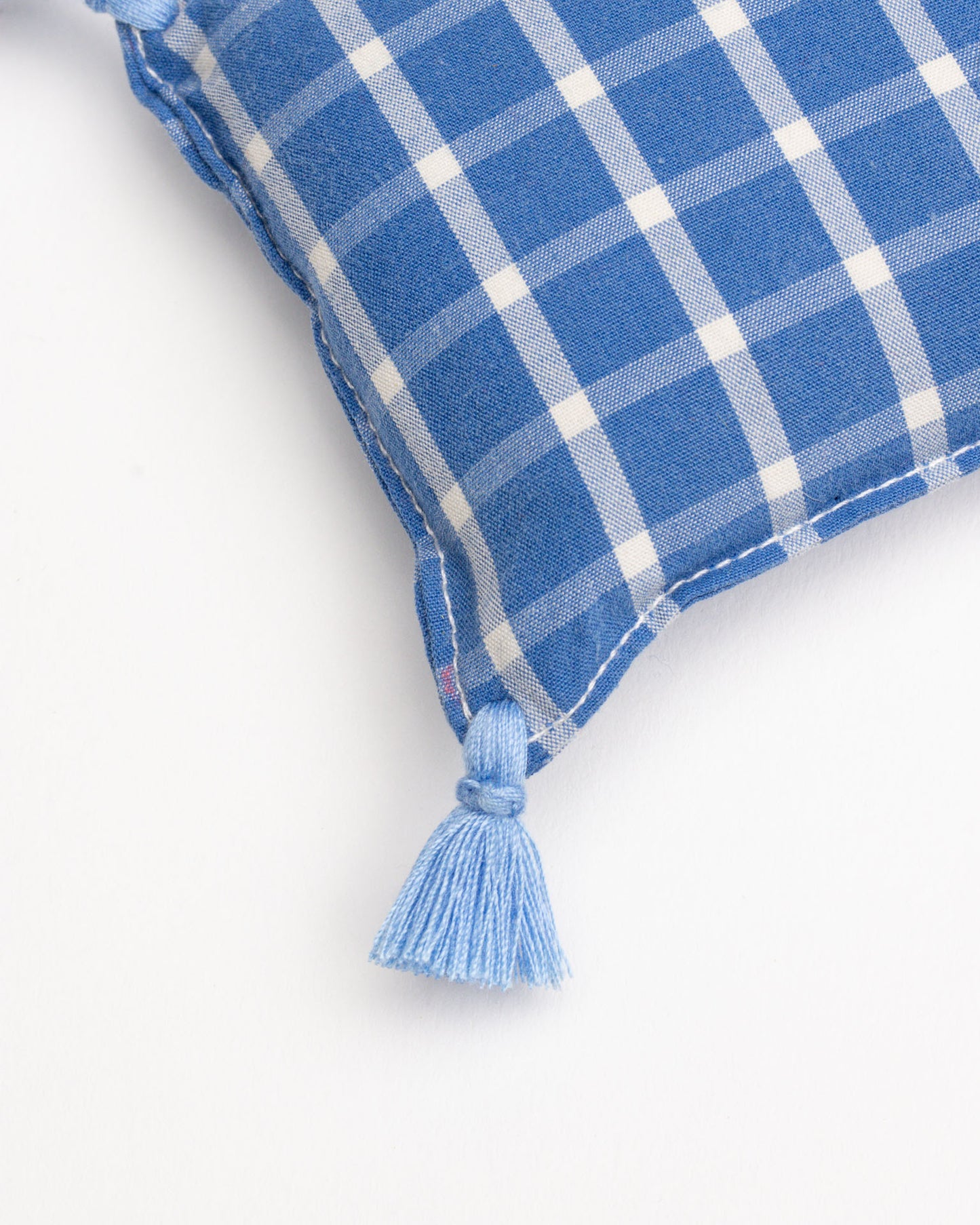 lavender bag - ZAKIA checked - blue