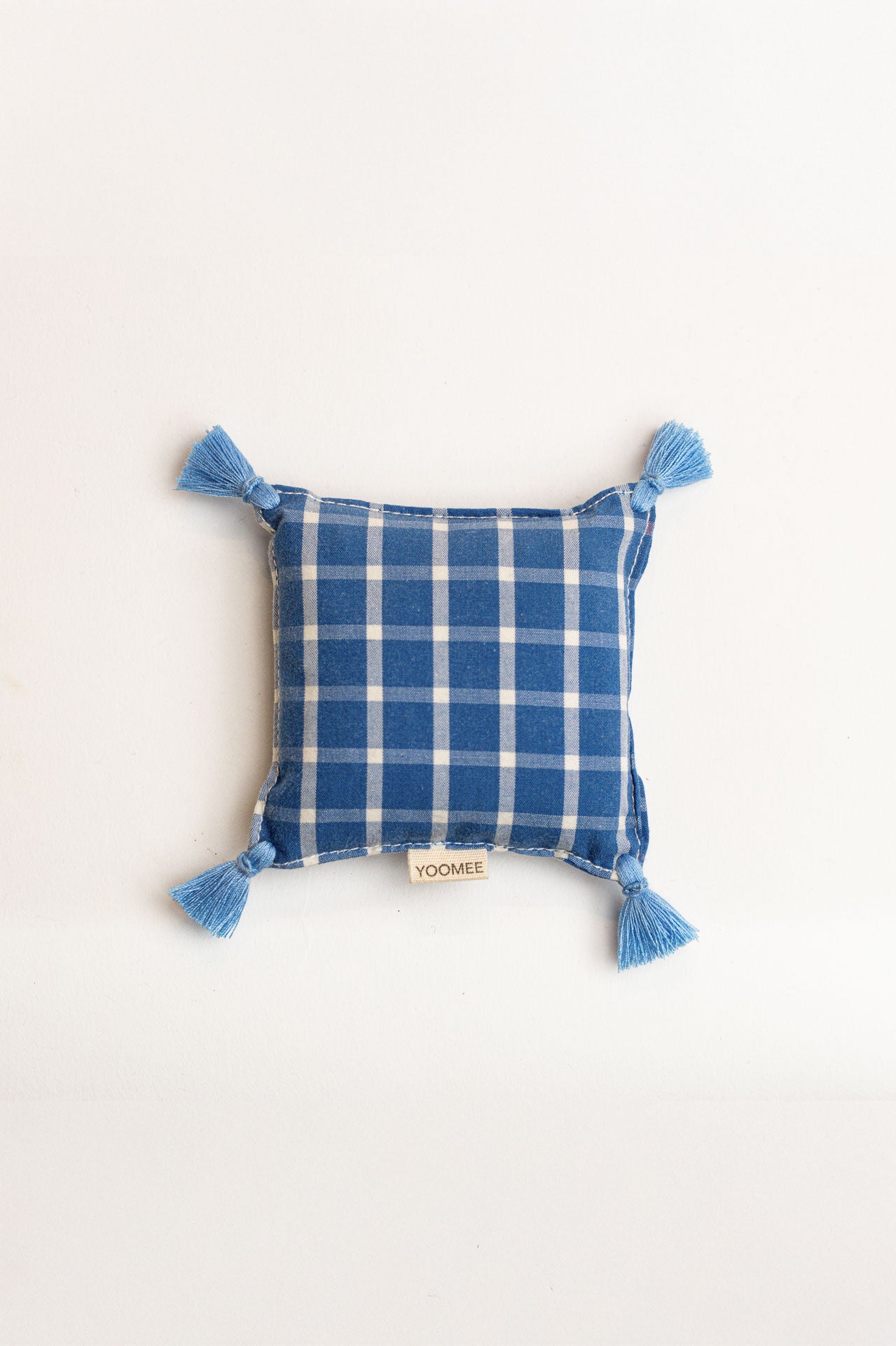 lavender bag - ZAKIA checked - blue