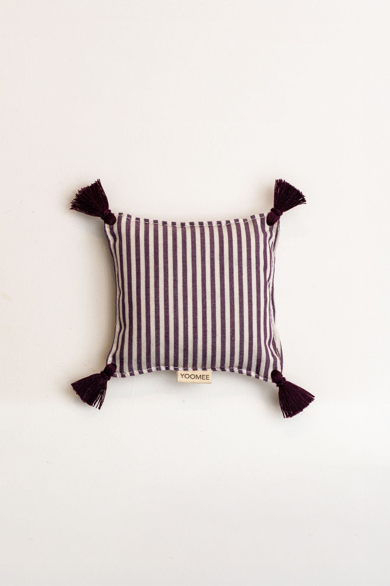 lavender bag - ZAKIA stripes - bordeaux/white